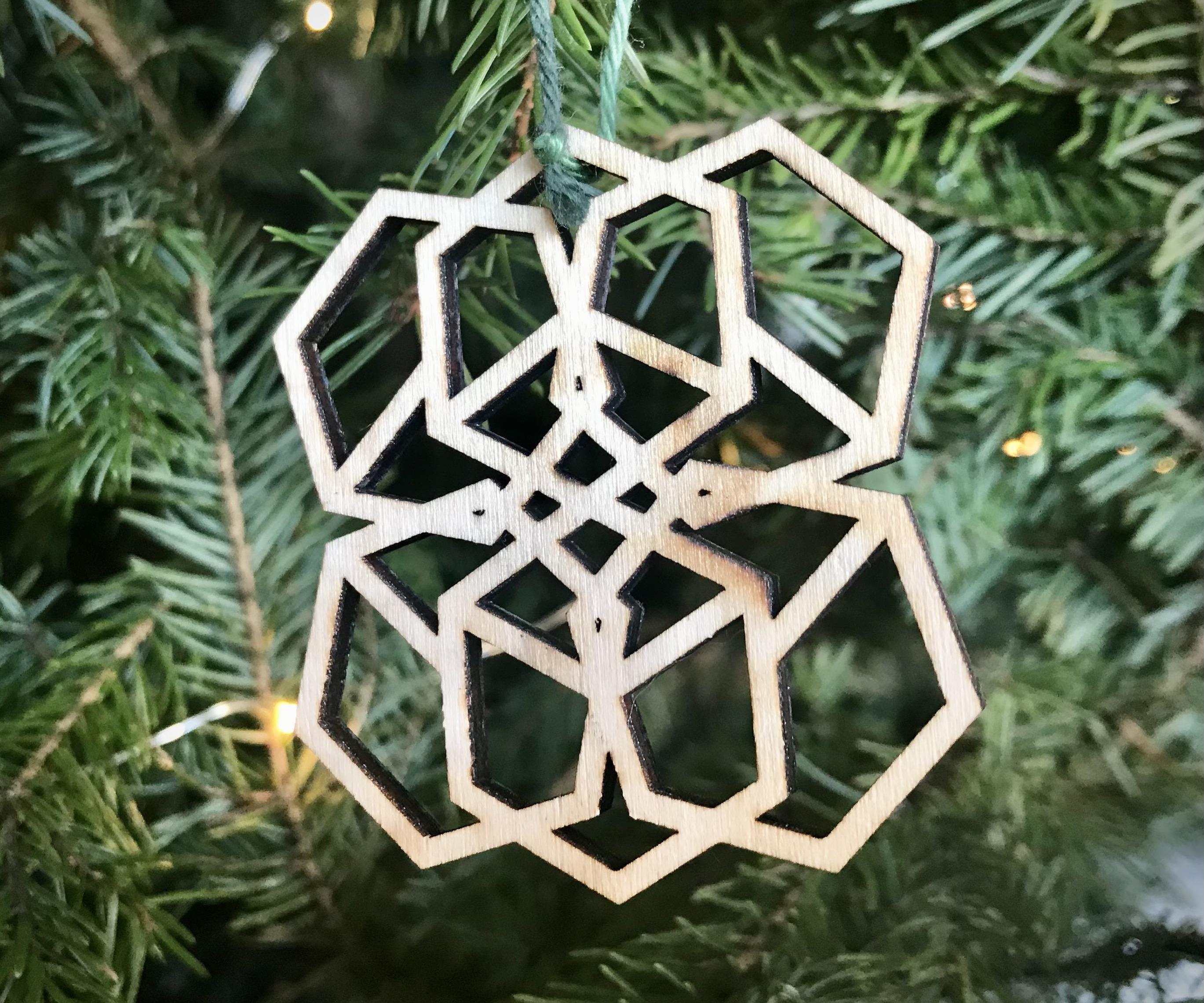 Geometric Christmas Lasercut Designs