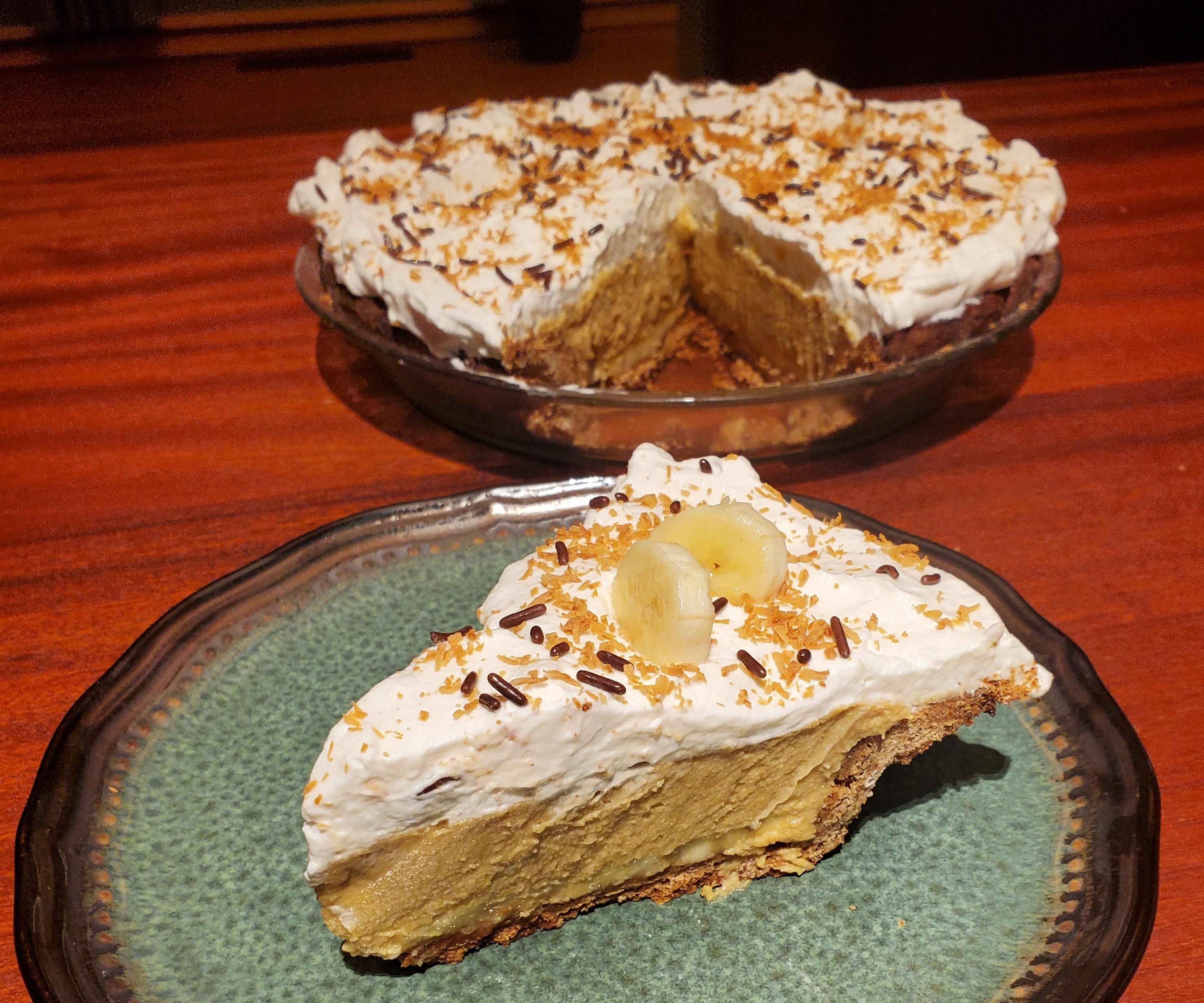Banana Cream Pie and Cinnamon-honey Crust 
