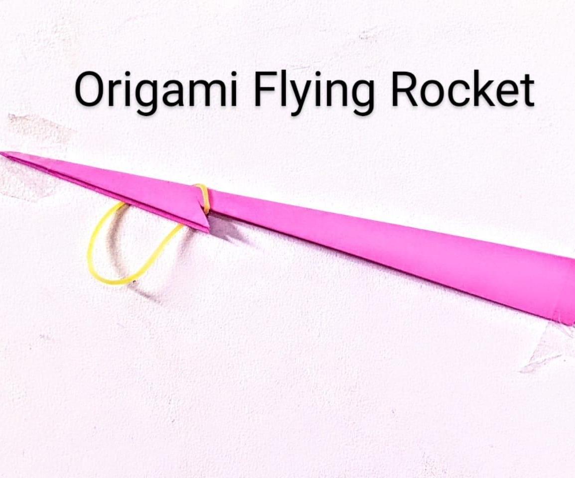 How to Make Flying Paper Rocket EASY ORIGAMI 