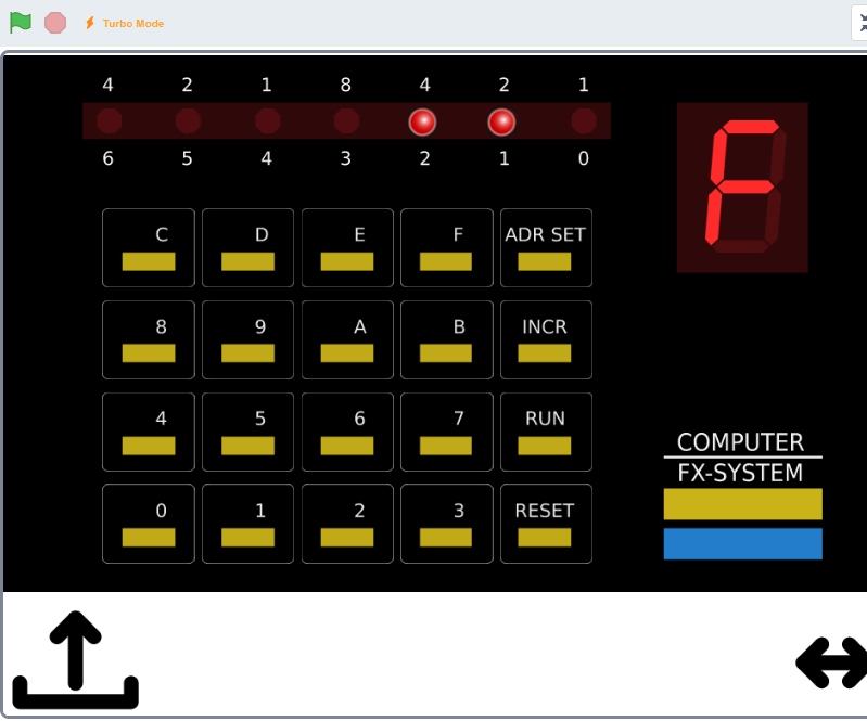 Radio Shack Microcomputer Trainer Emulator in Scratch