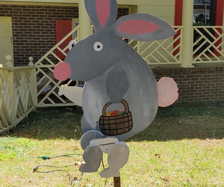 Animatronic Easter Bunny Decoration - Made From Trash!