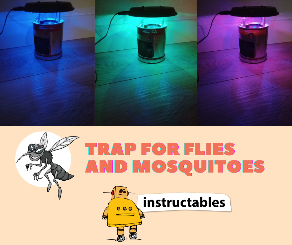 Trap for Flies and Mosquitoes and Decorate the Garden