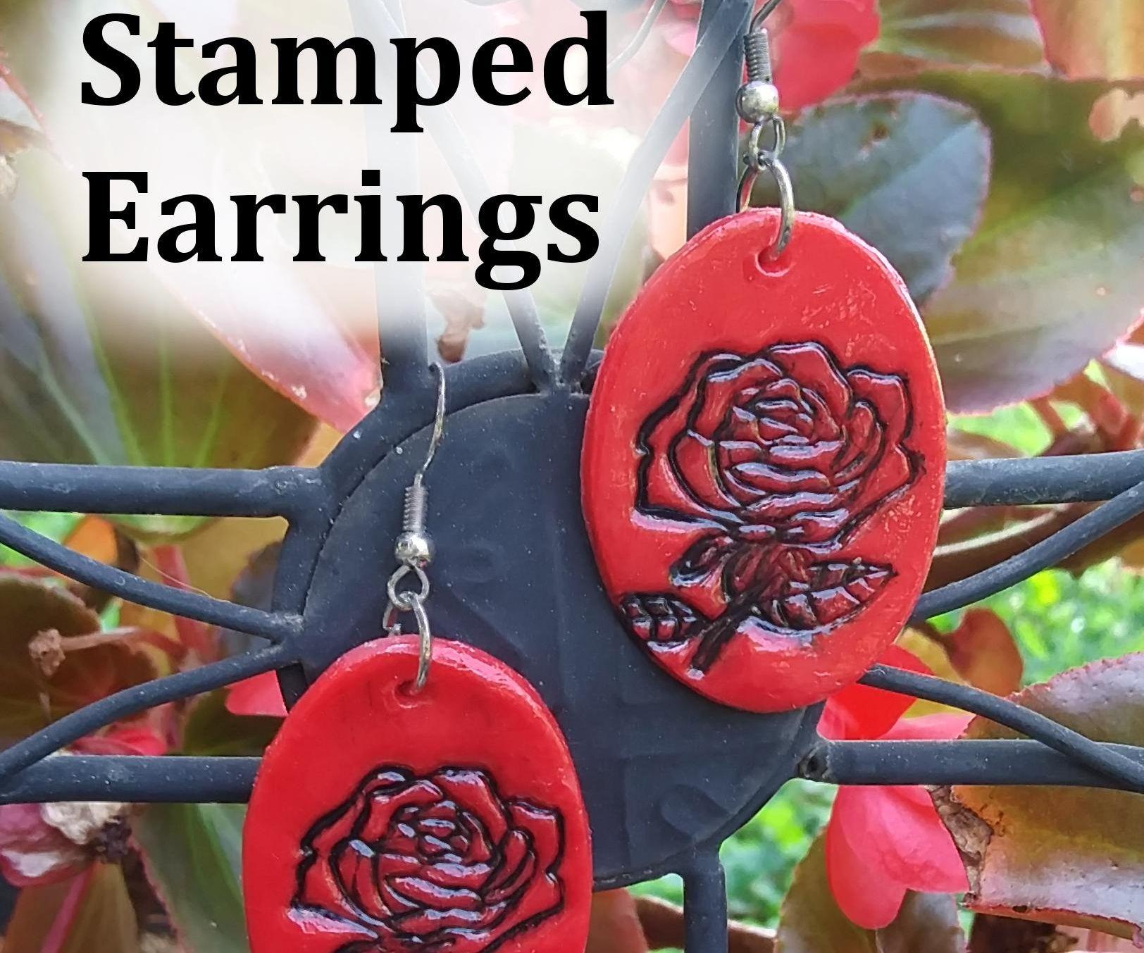 Beginner Jewelry: Easy Stamped Earrings