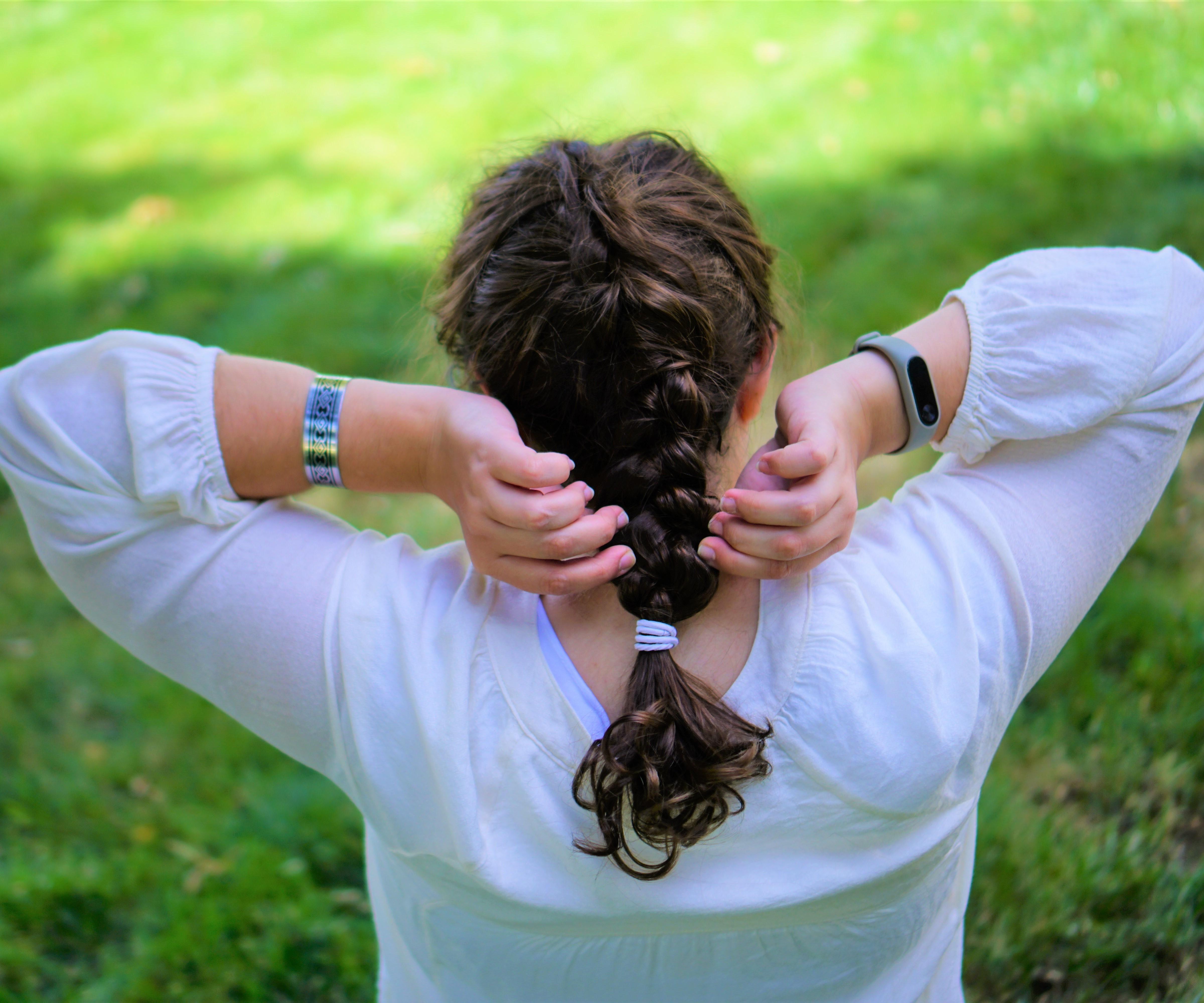 Dutch Braiding Your Own Hair