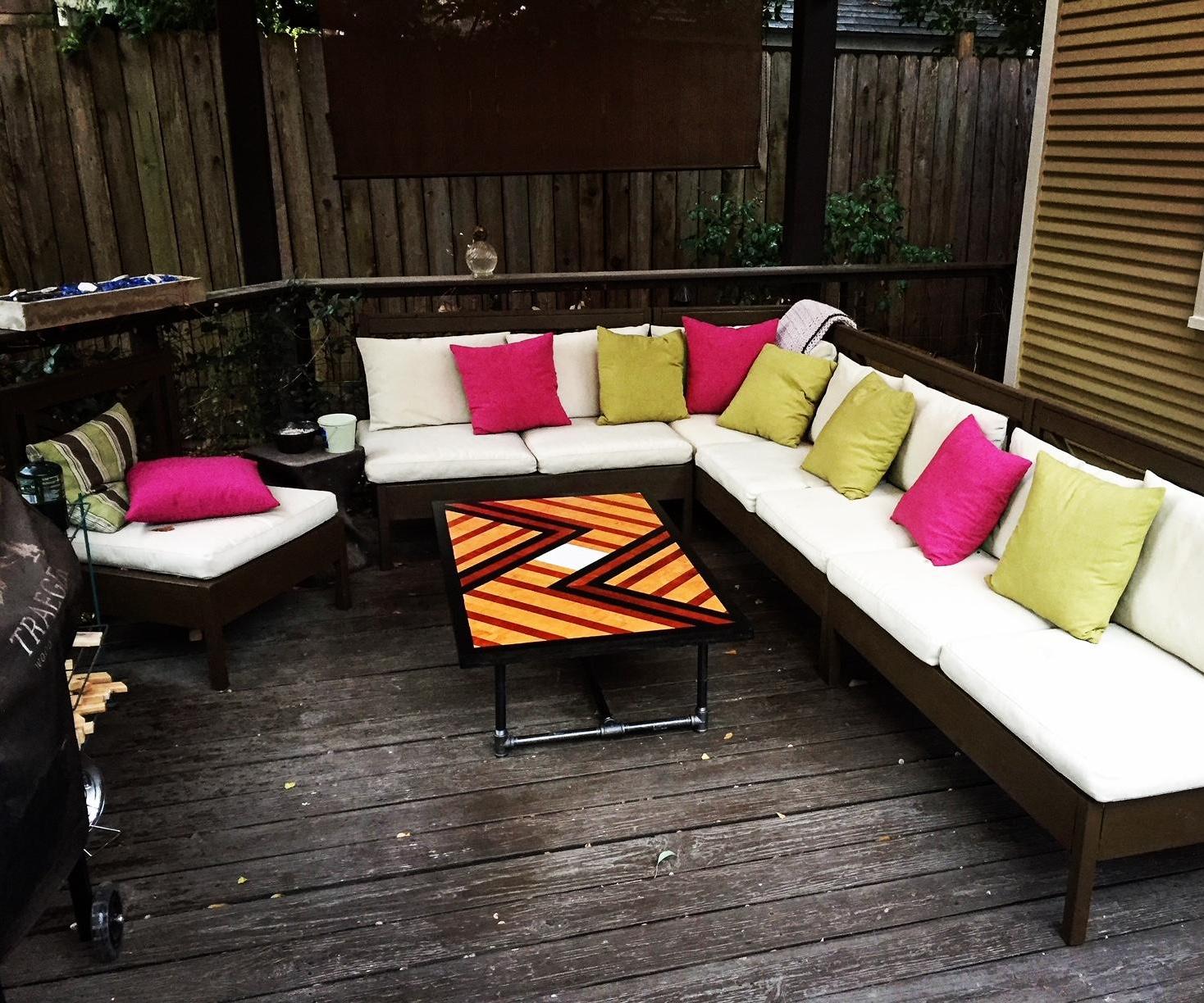 Geometric Plywood Tabletop