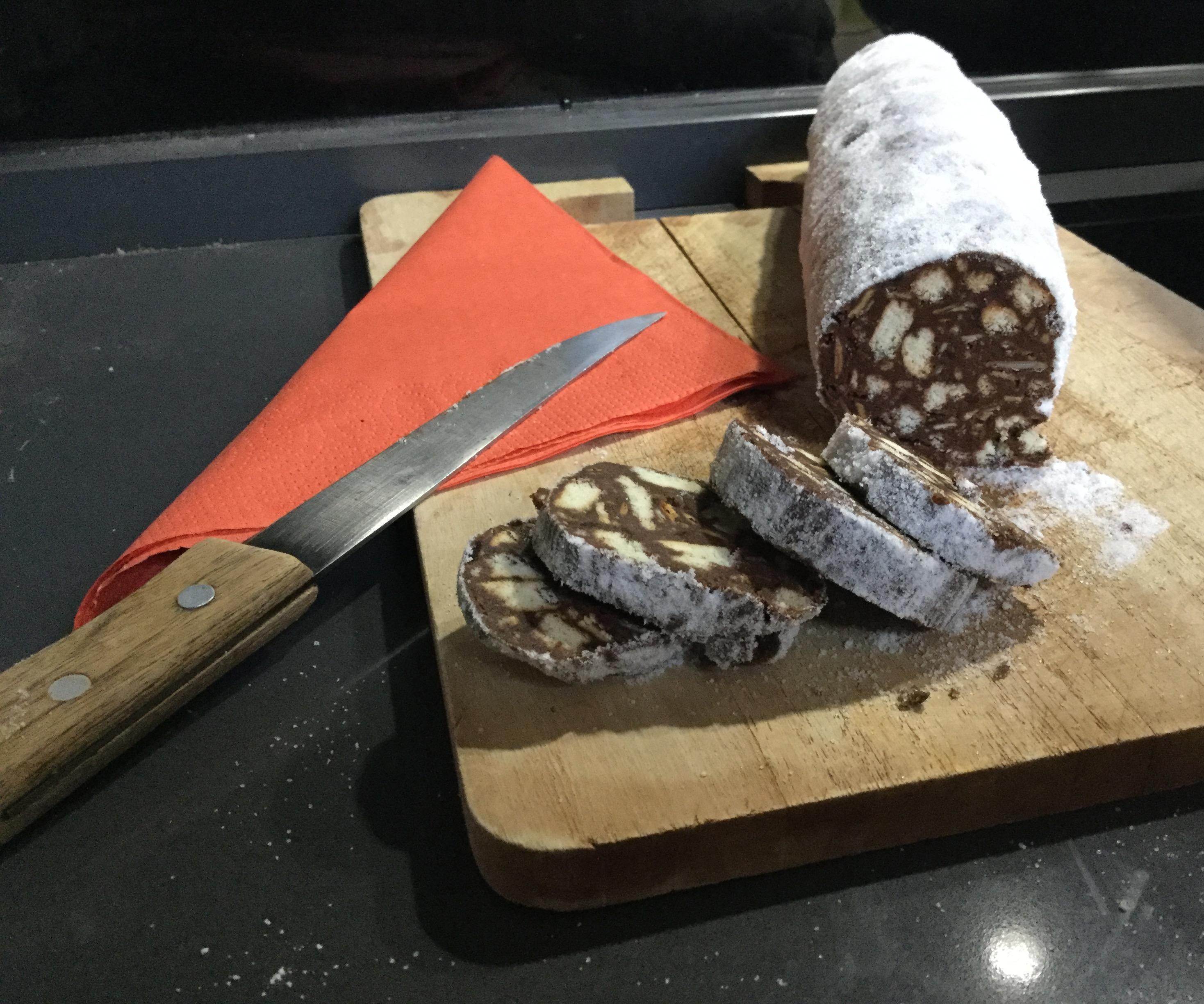 Chocolate Cookie Sausage