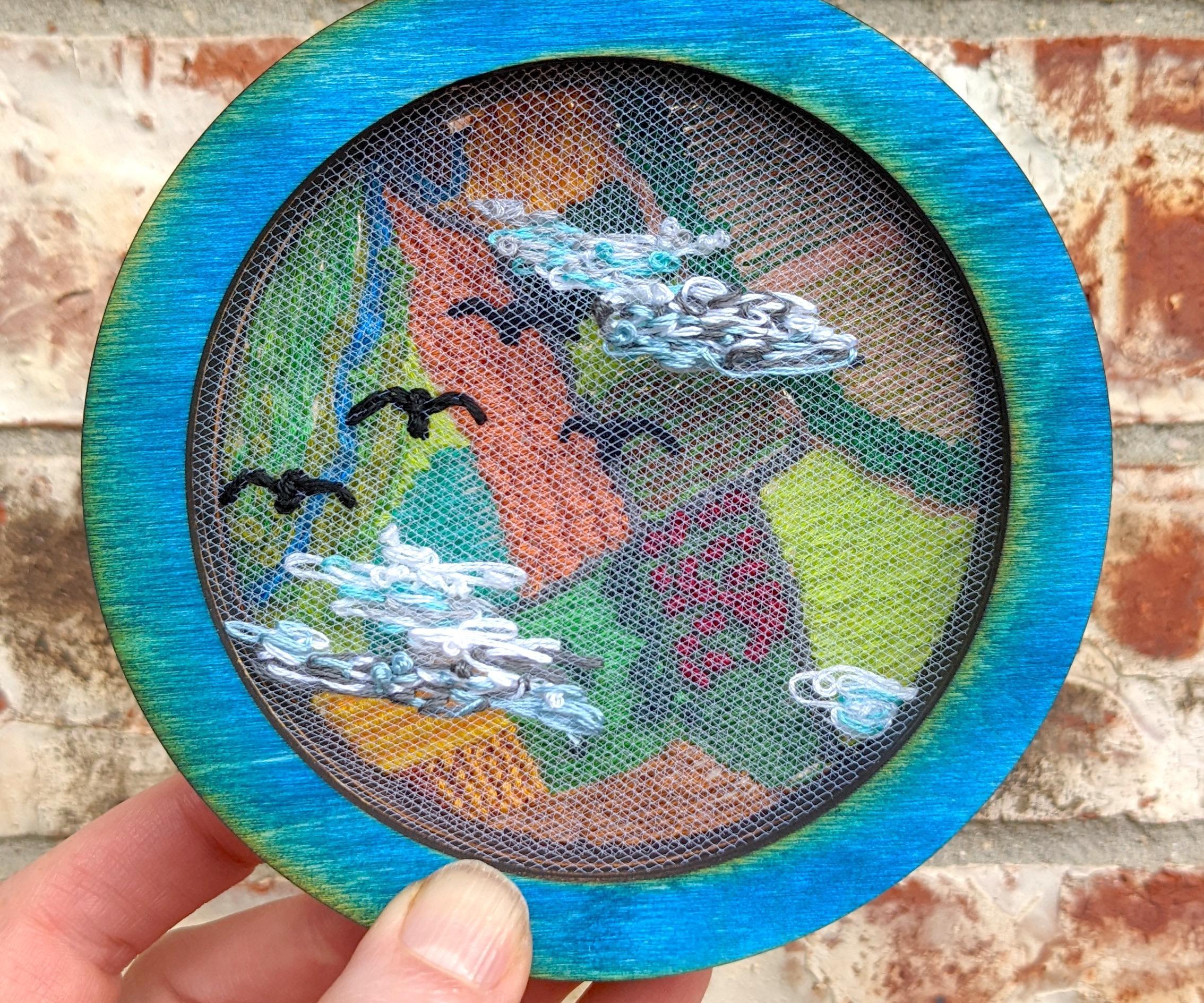 Layered Tulle Embroidery