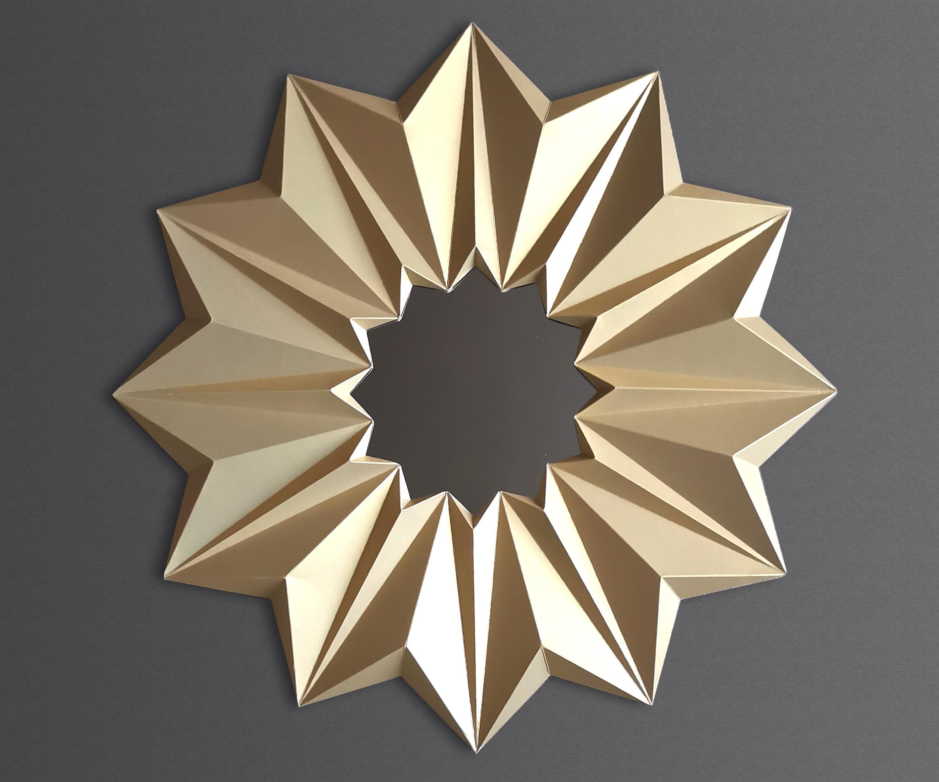 Origami Mirror Frame From Paper