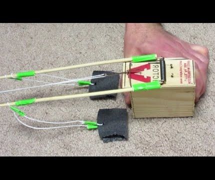 Mousetrap Powered DOUBLE Trebuchet
