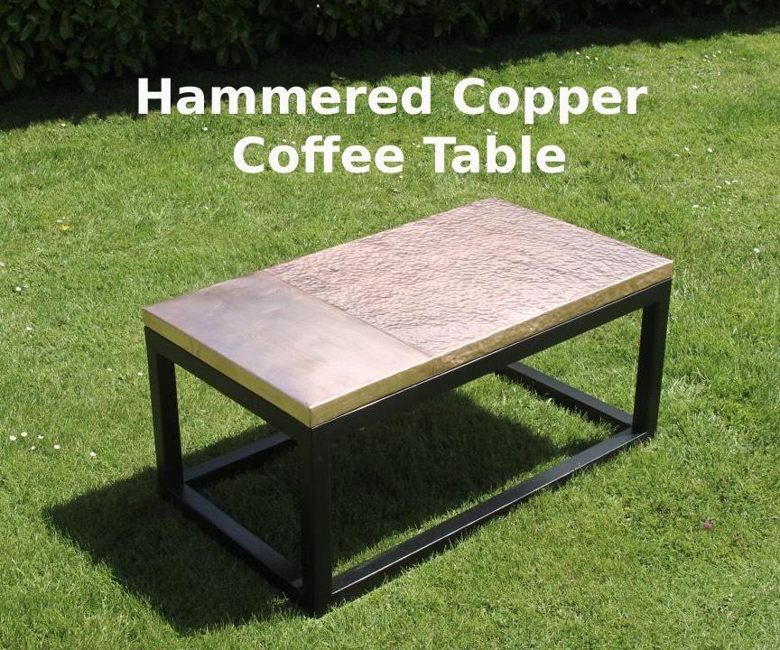 Hammered Copper Coffee Table