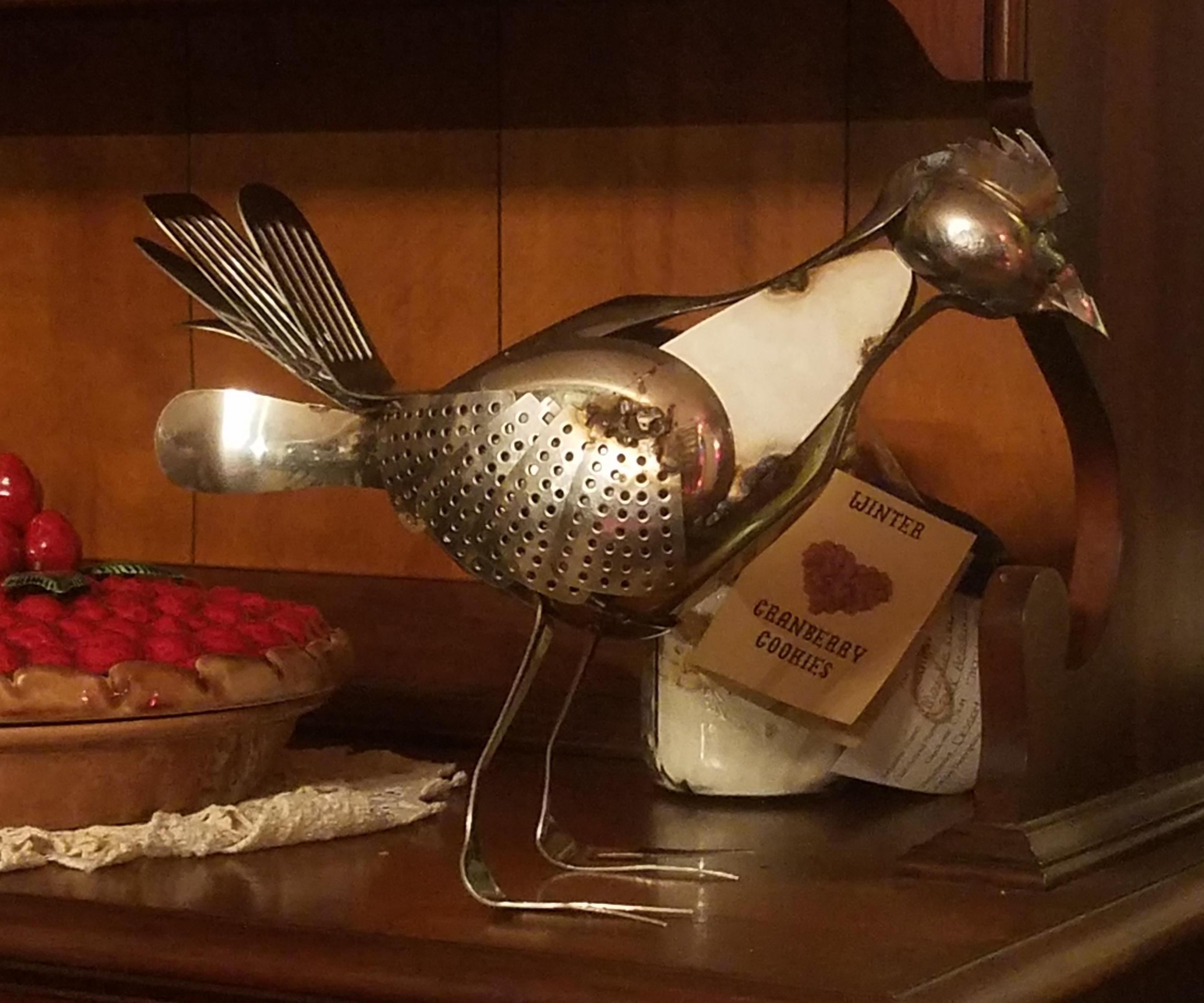 Kitchen Chicken—Sculpture of a Chicken Made From Kitchen Utensils, Because Why Not?