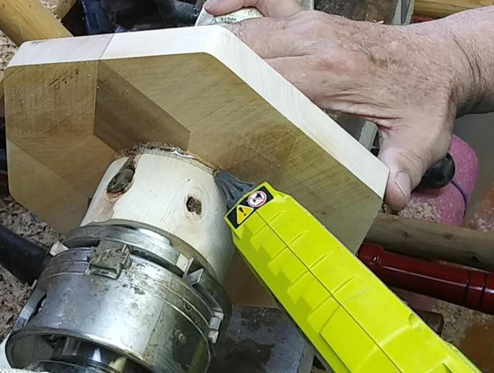 How to Use Hot Glue to Attach a Project to a Lathe Chuck.