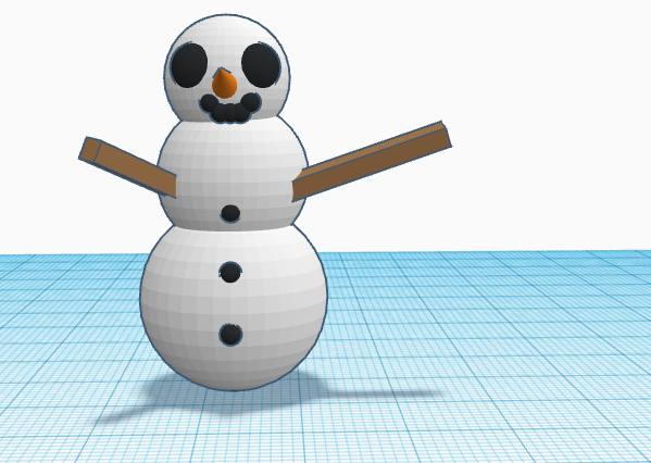 Basic 3d Snowman