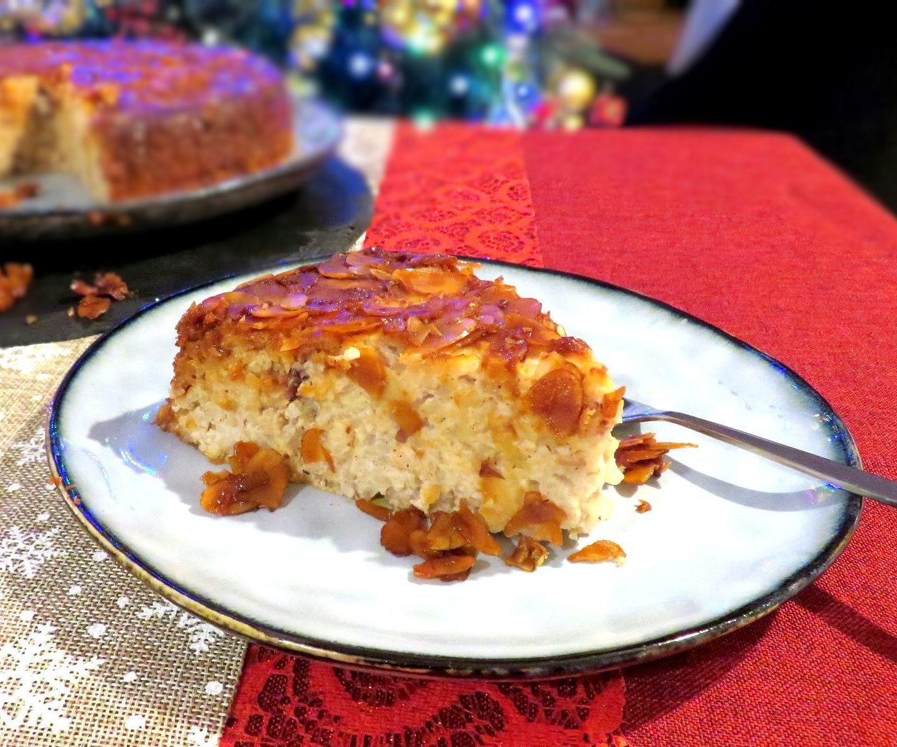 Spiced Millet, Almond and Cranberry Rice Cake