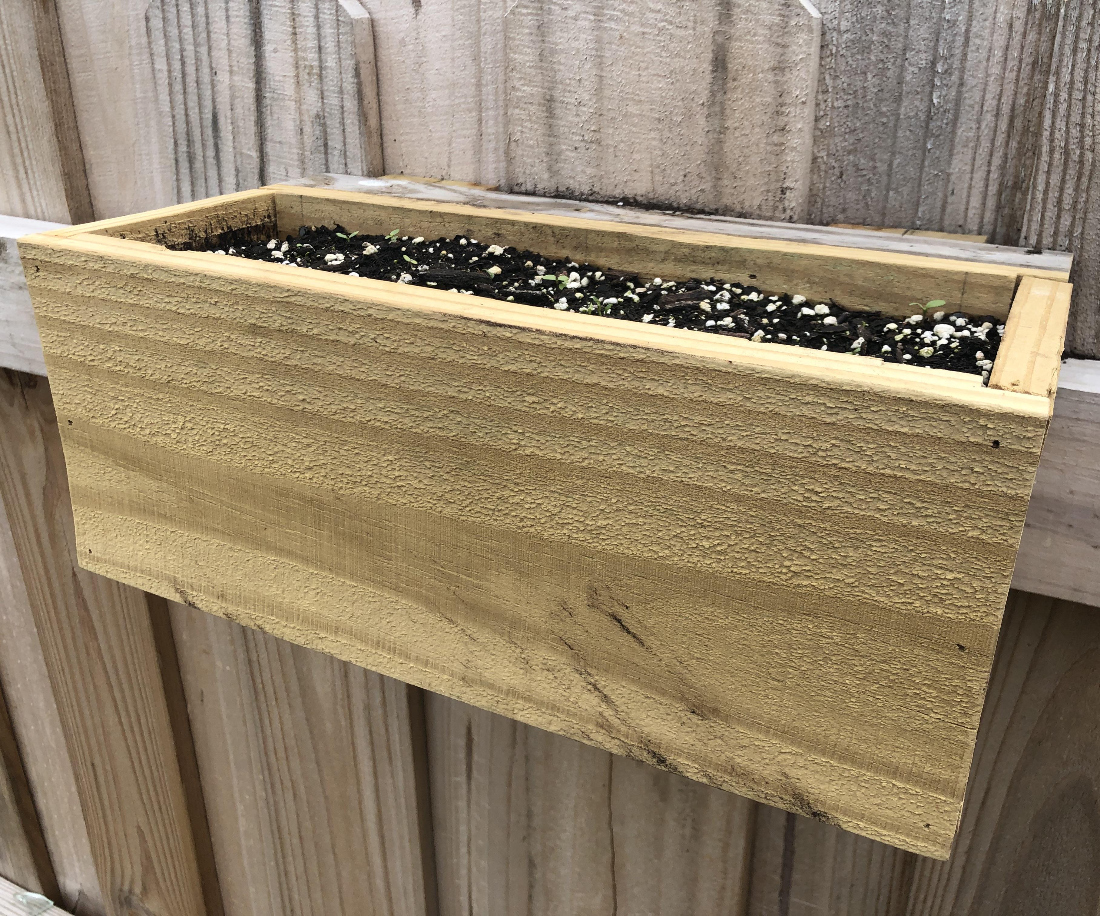 Fence Hanging Flower Boxes