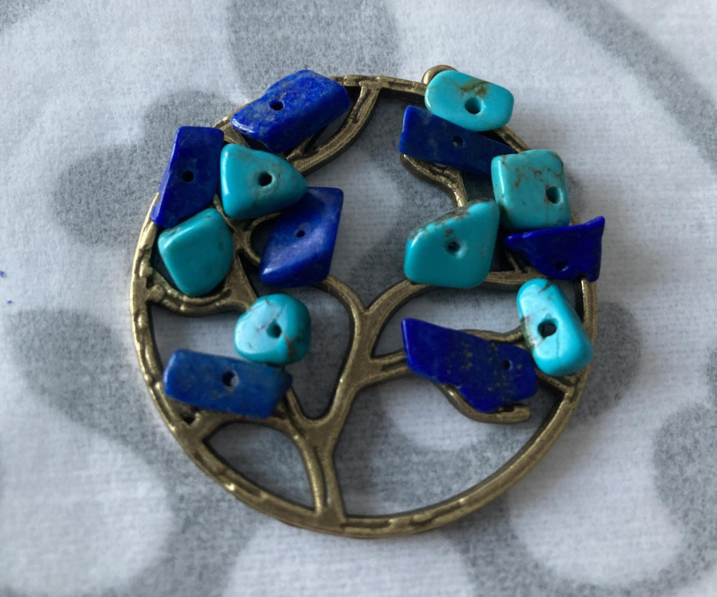 Tree of Life Stone Pendant Necklace