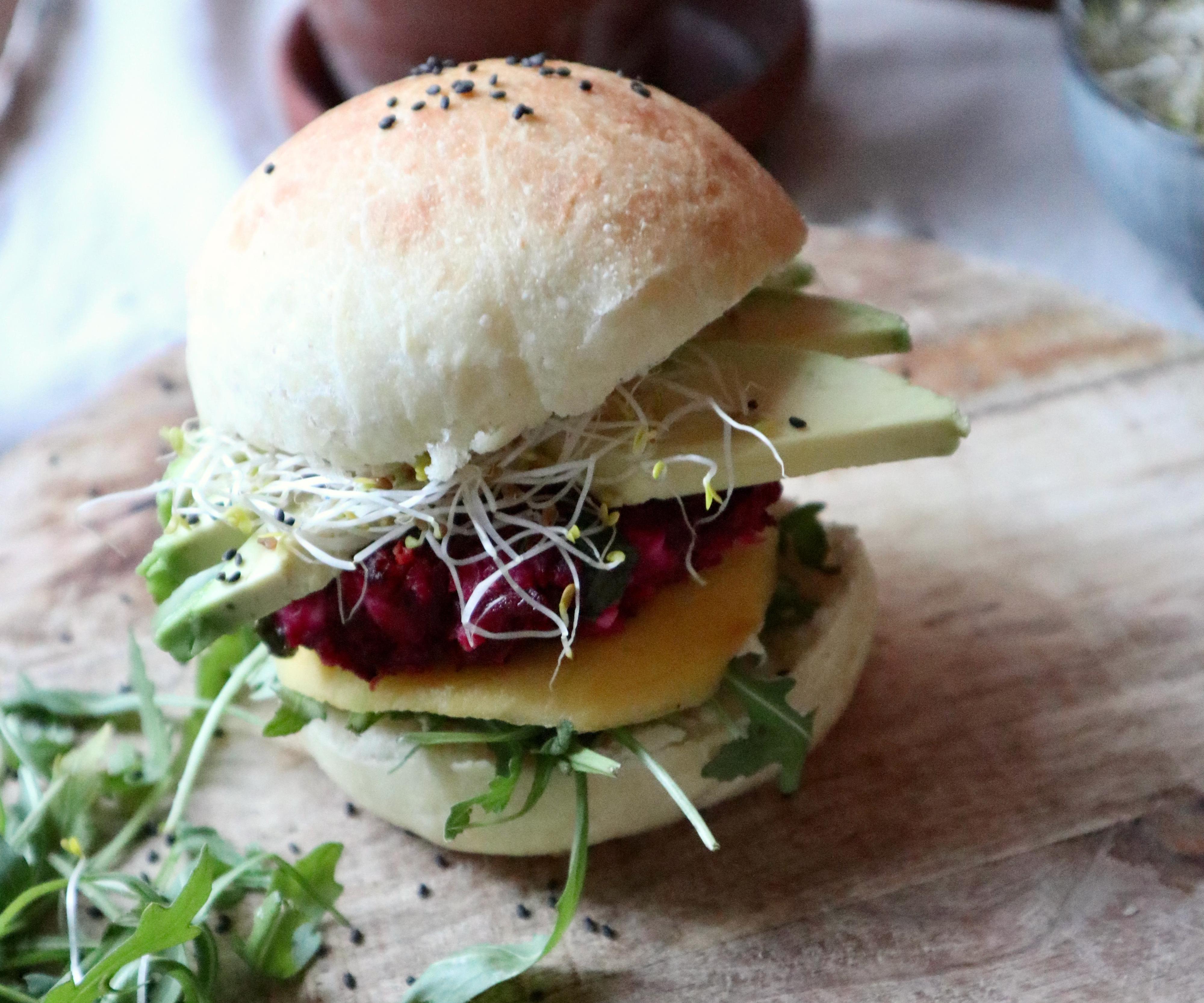 Beetroot Burgers and Burger Buns
