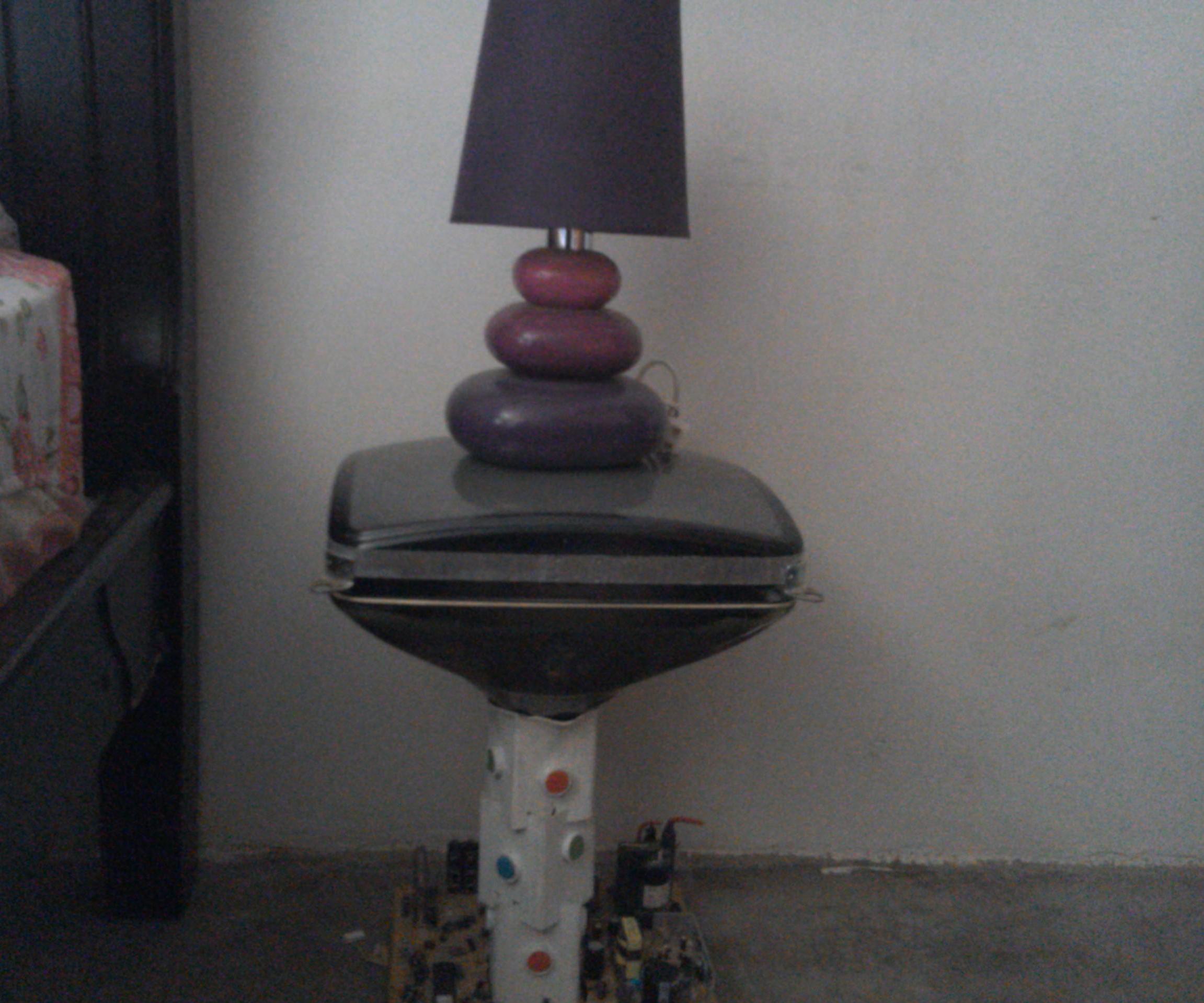 Nigth Table With a Broke Tv