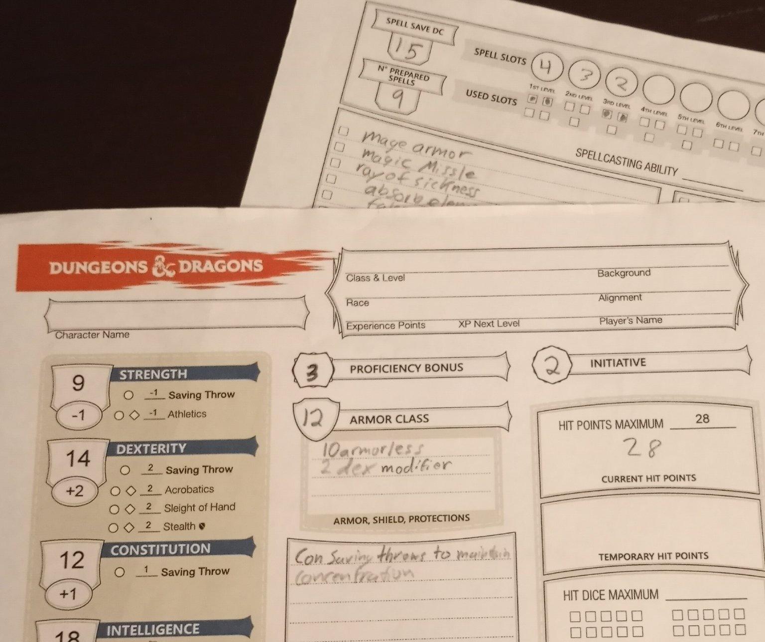 How to Make a D&D 5e Character Sheet. 
