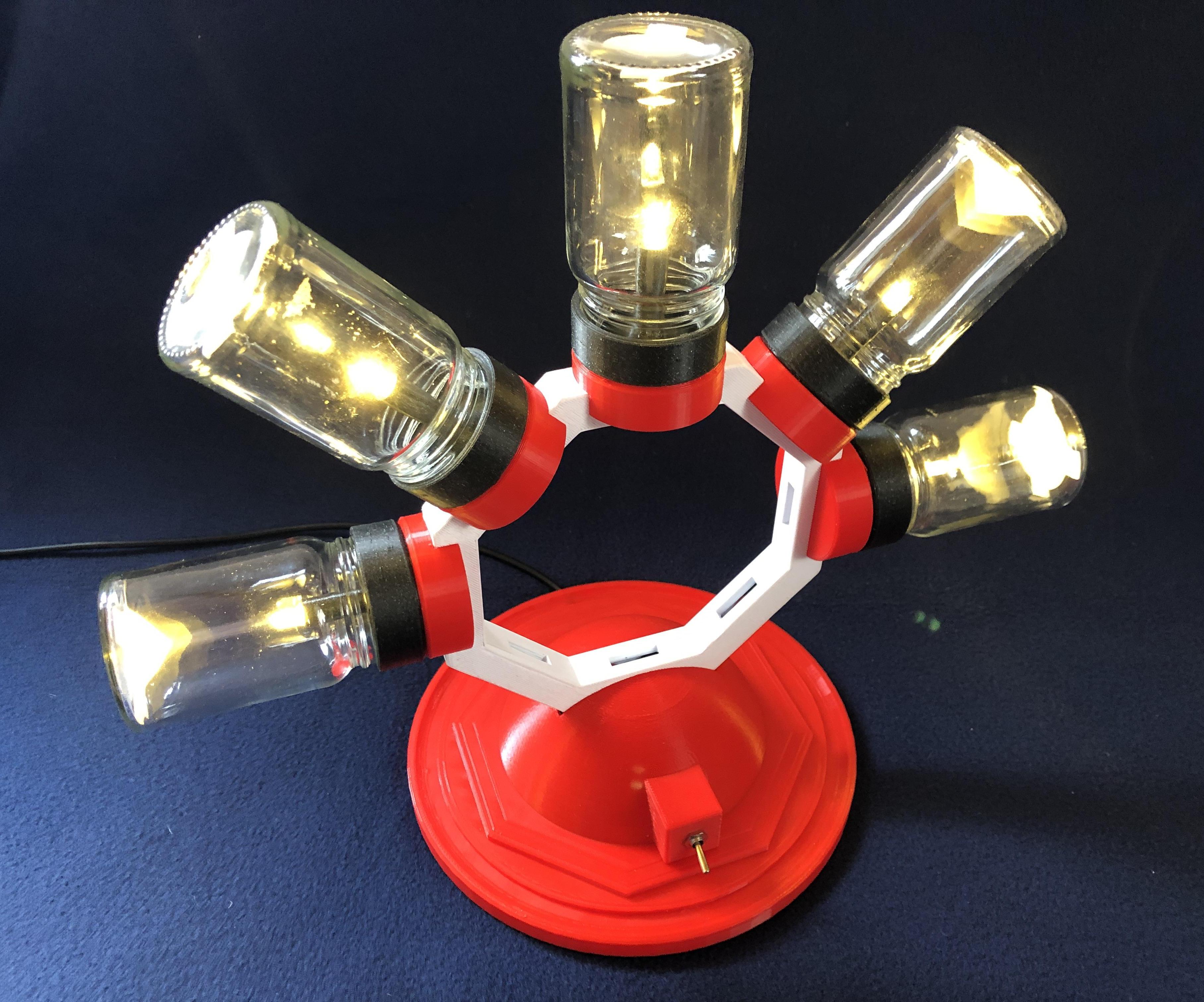 Spice Glasses Chandelier - USB - LED 5V - 3D Printed