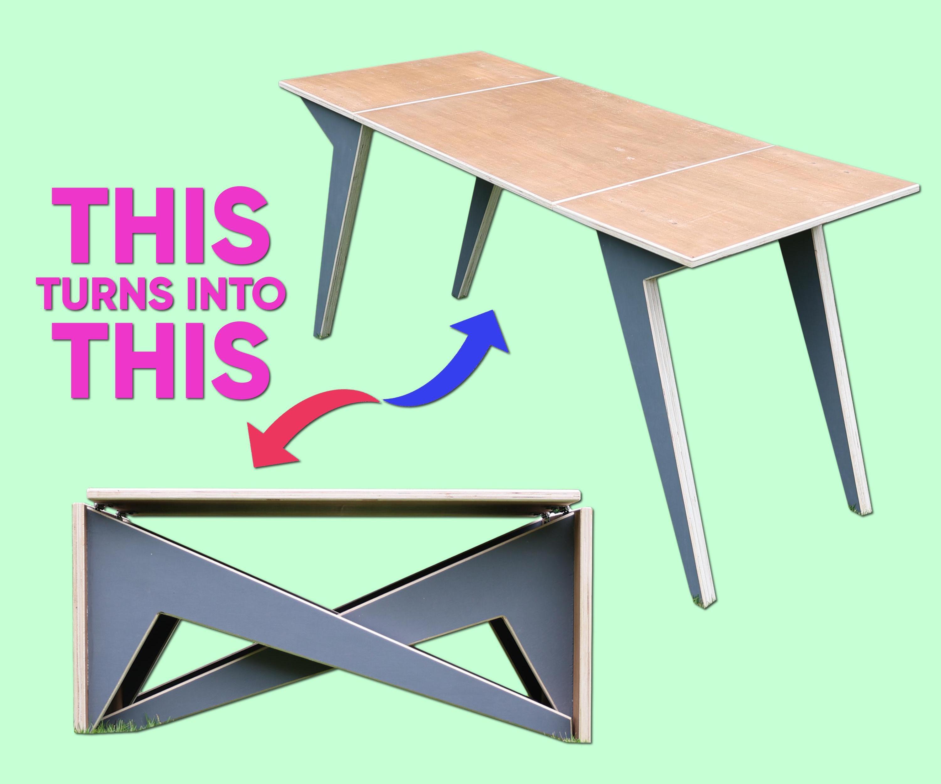 Convertible Plywood Coffee Table