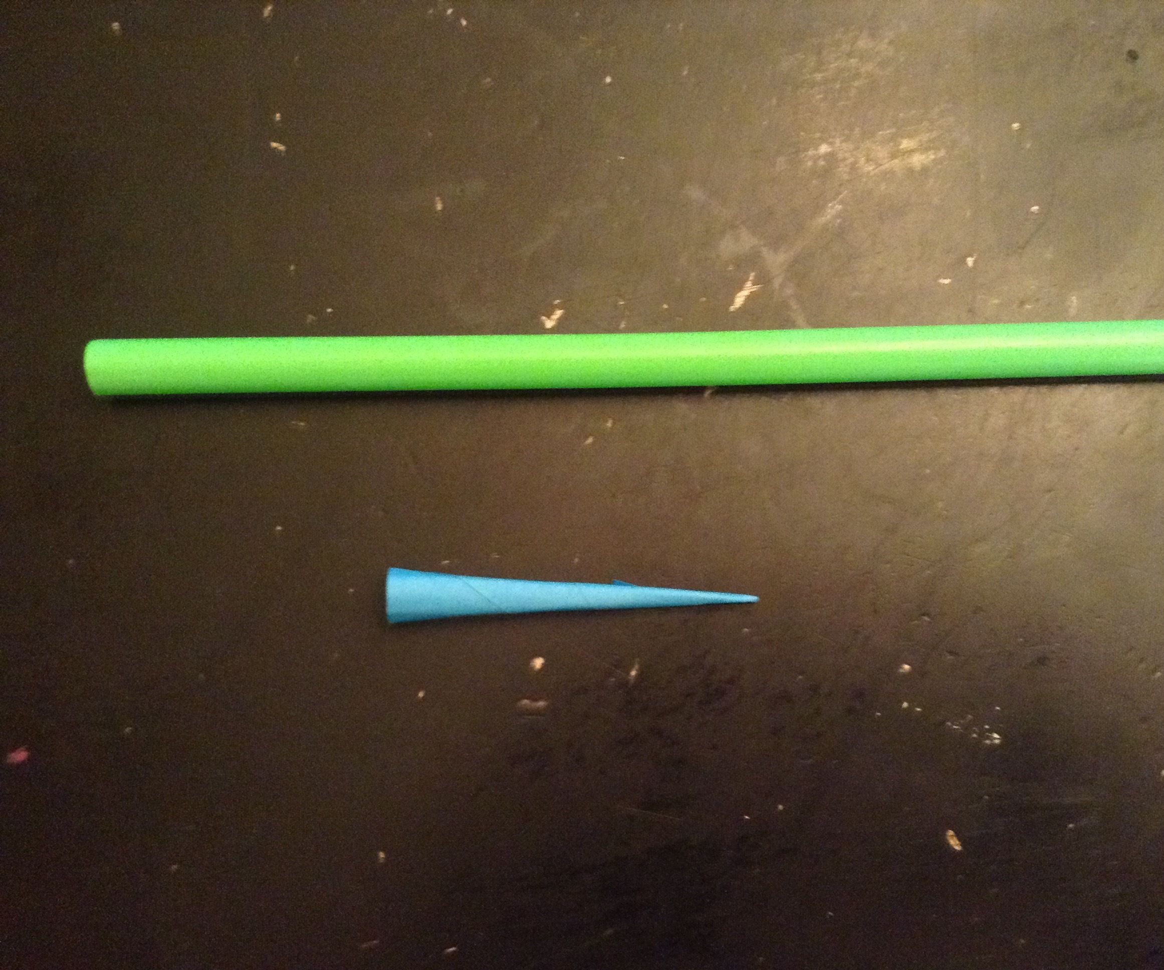 Easy Sticky Note Blow Dart