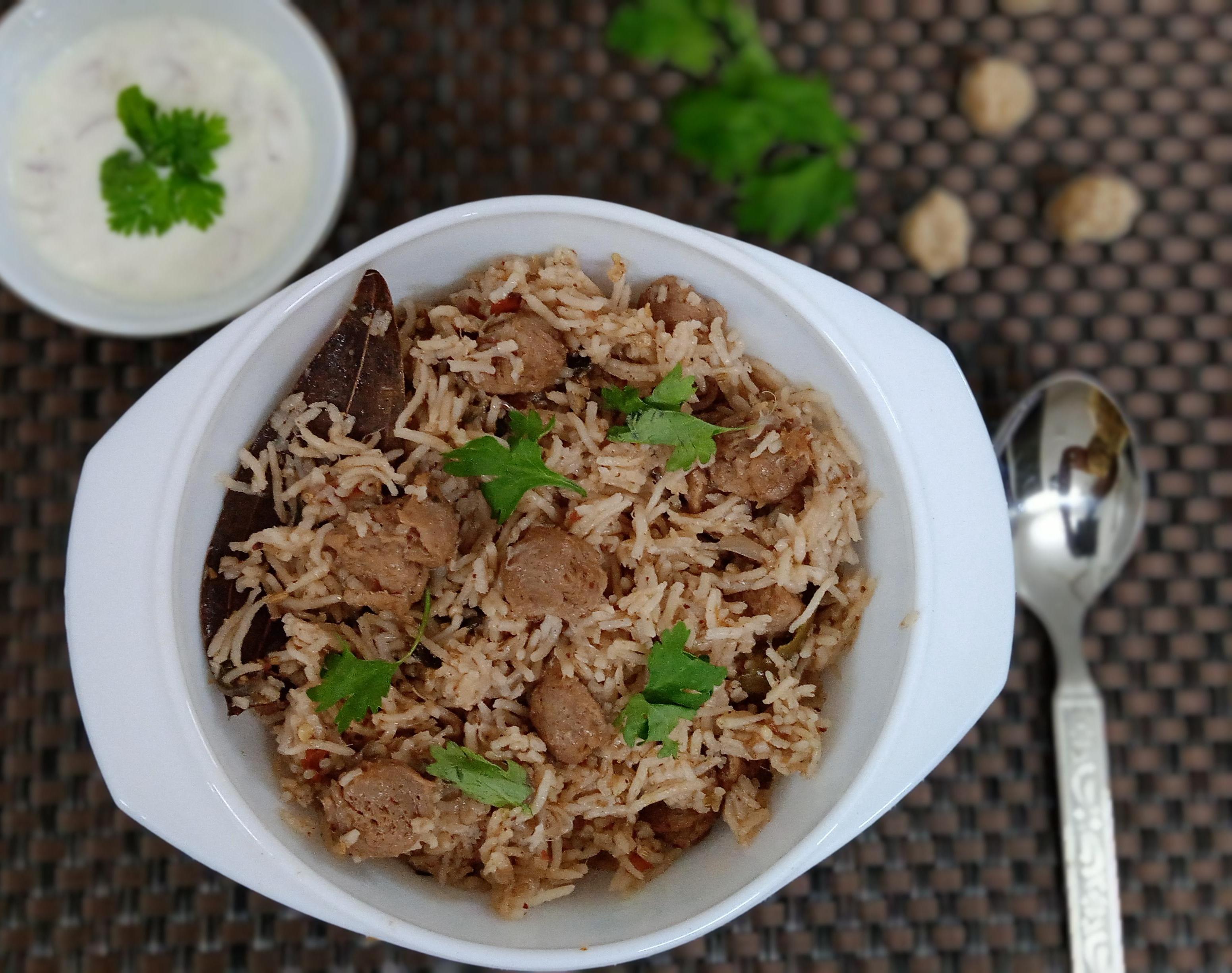 Soya Chunks Biryani | Dindigul Thalappakatti Style