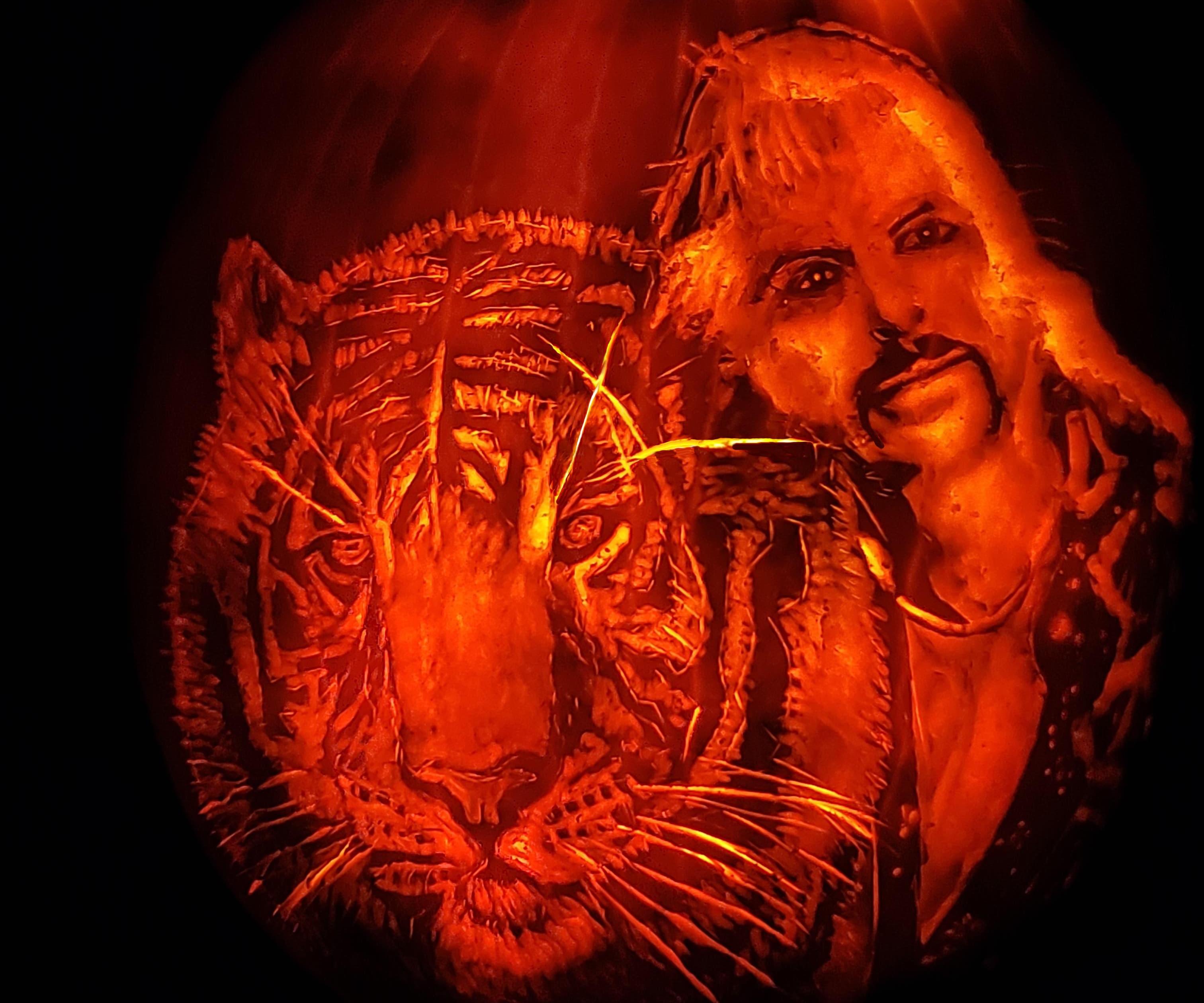Tiger King (Advanced Pumpkin Carving)