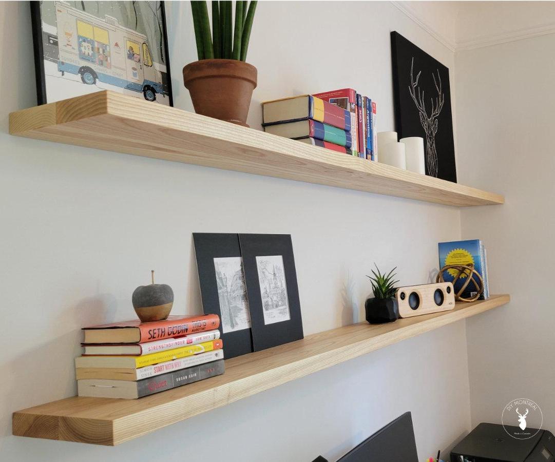 Solid Wood Floating Shelves