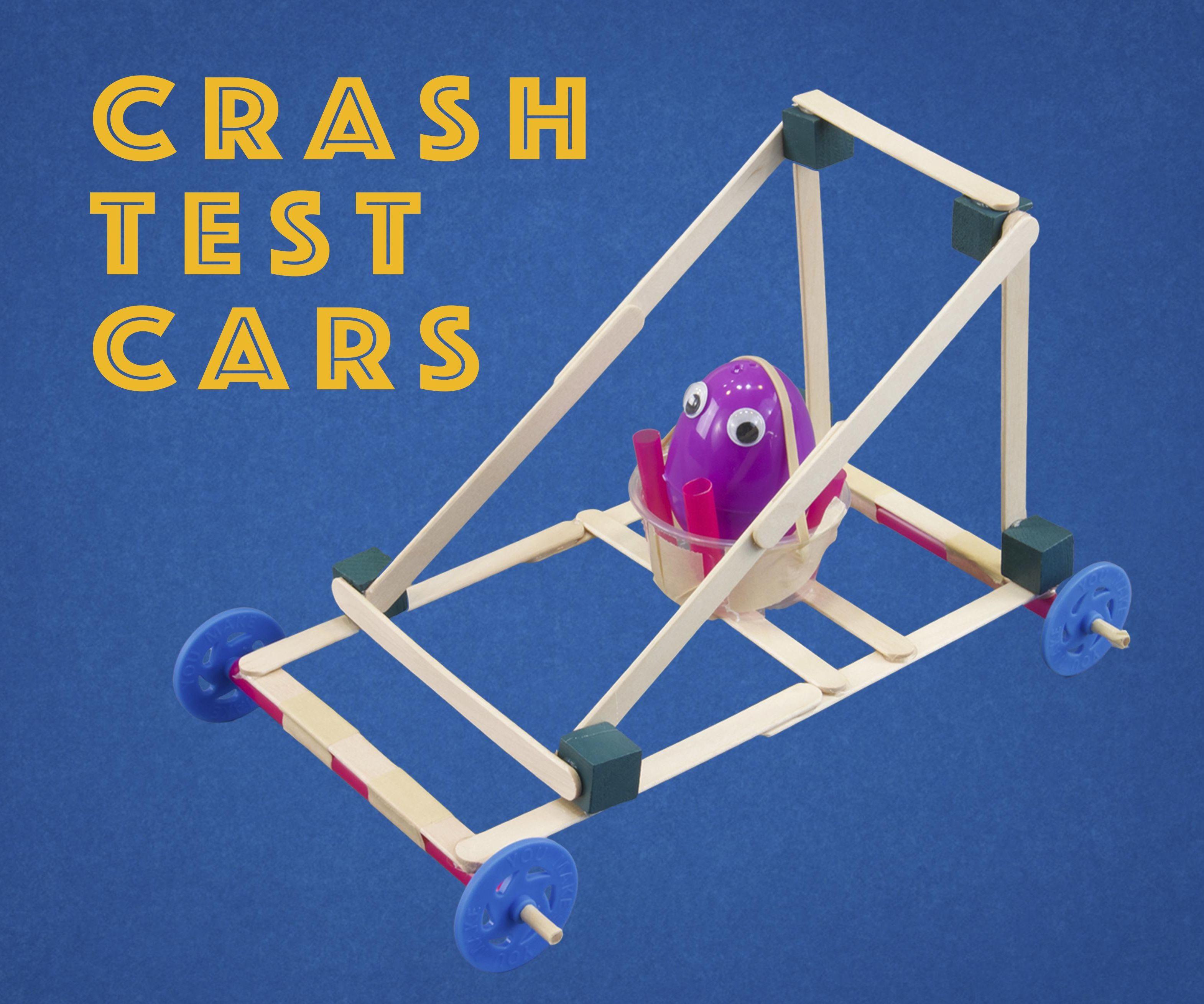 Crash Test Cars - the Best Twist on the Egg Drop Engineering Challenge for Kids