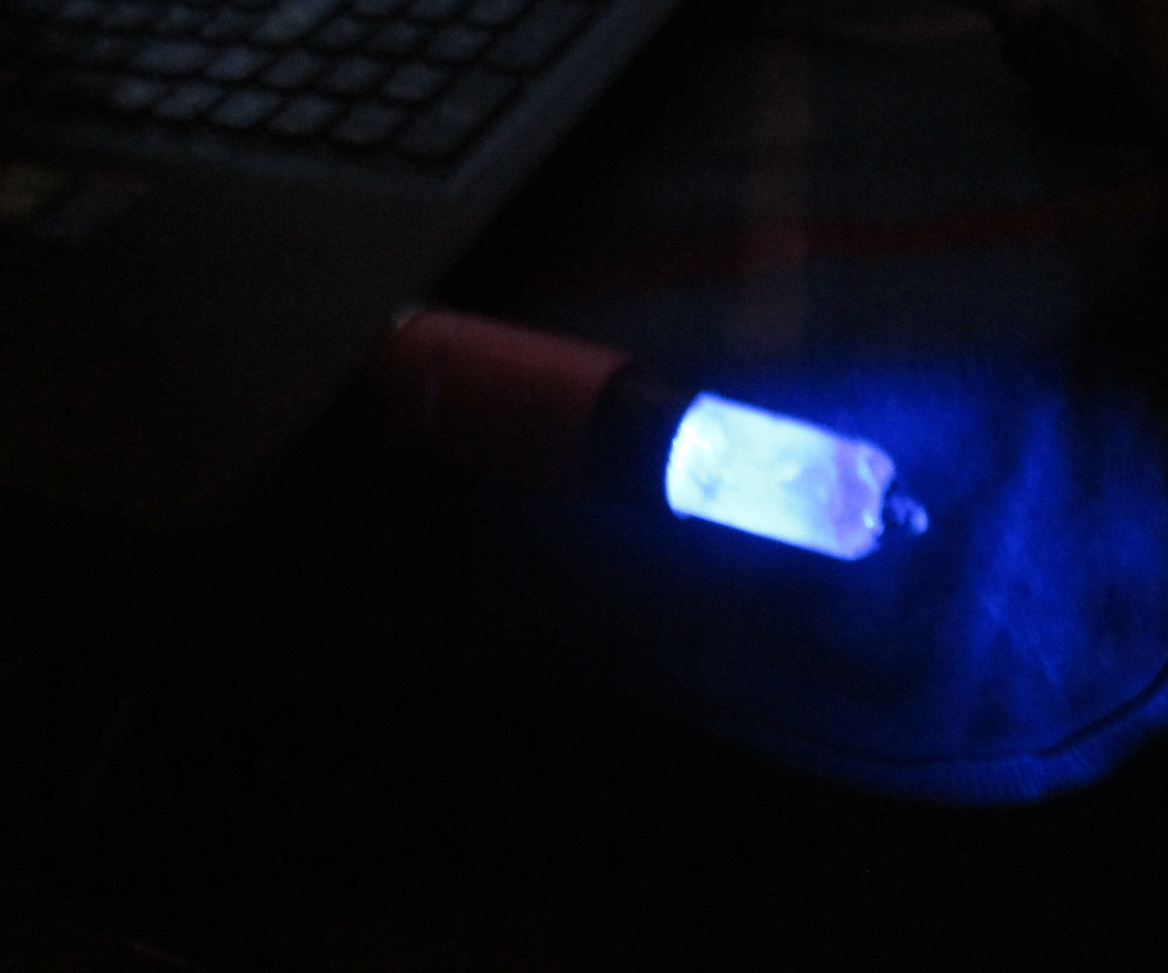 Glowing Old USB Flash Drive