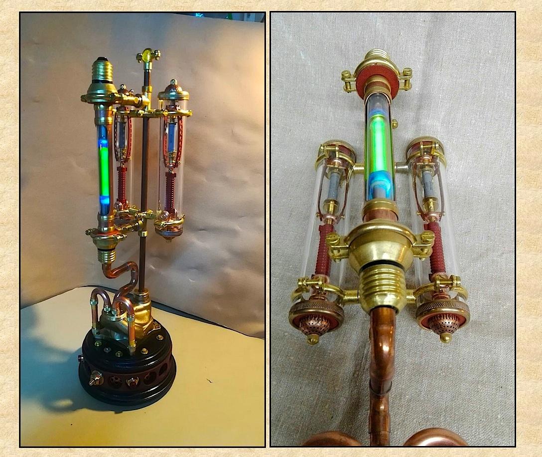 Mad Scientist´s Ionizer, a Steampunked Beacon Light for Time Travellers
