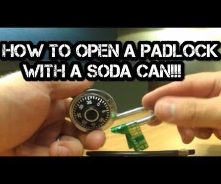 How to Pick a Lock- With a Soda Can ? 