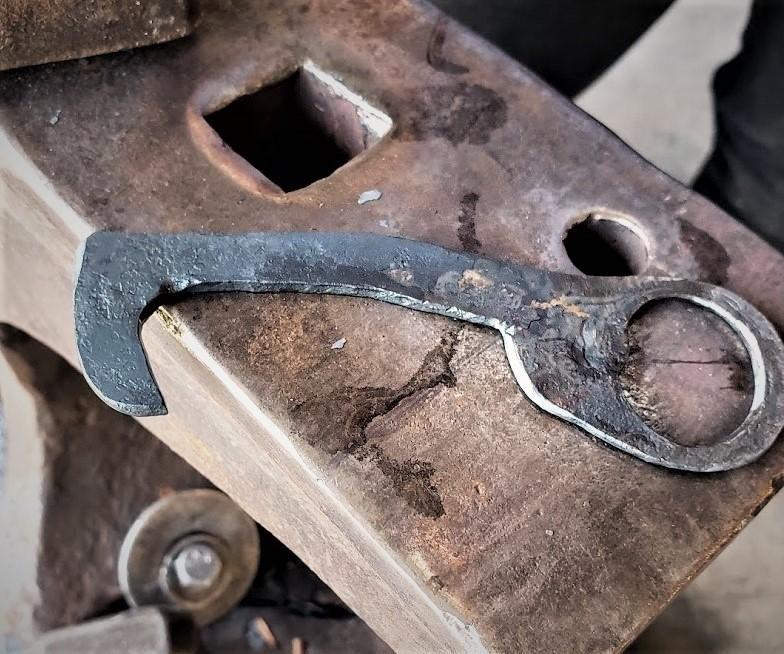 Blacksmithed No-Touch Door Pull/Bottle Opener