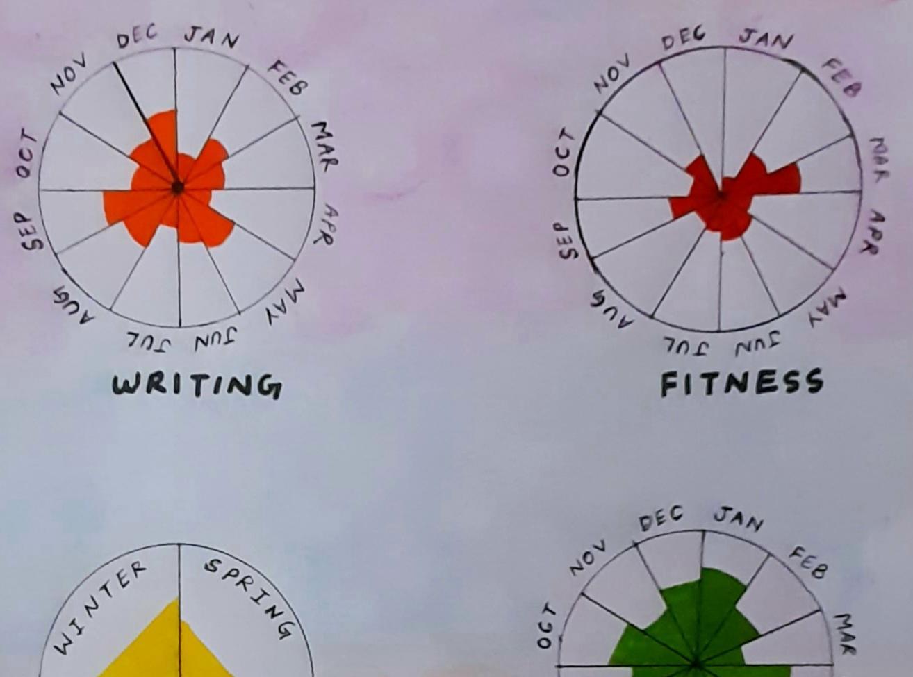 Progress Wheel: Organize Your Progress Report Month by Month