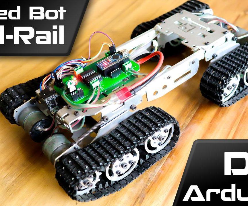 Arduino Tracked Robot Using HC12 Wireless Module
