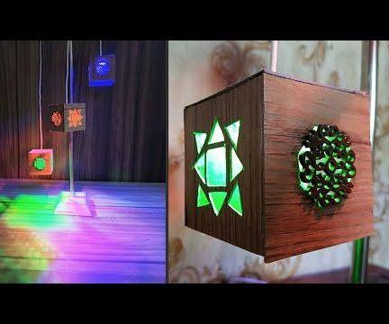 How to Make Wooden Table Lamp|Modern Design of Light Lamp|Easy Art & Craft Tutorial