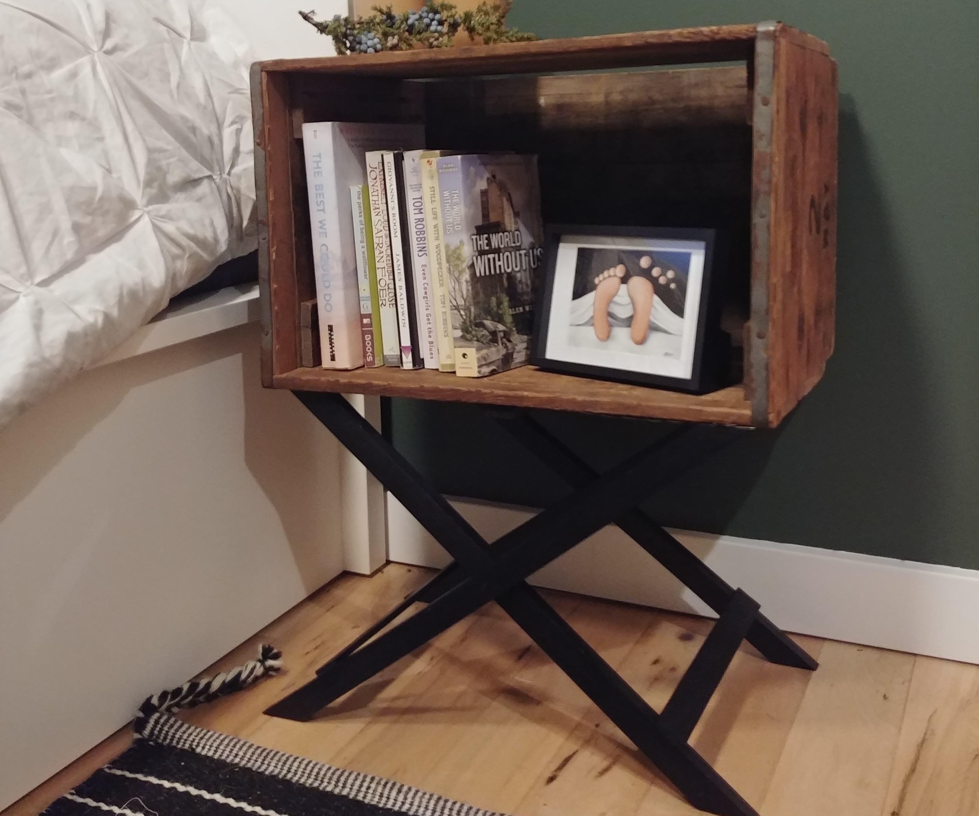 Modify a Crate Into a Bedside Table