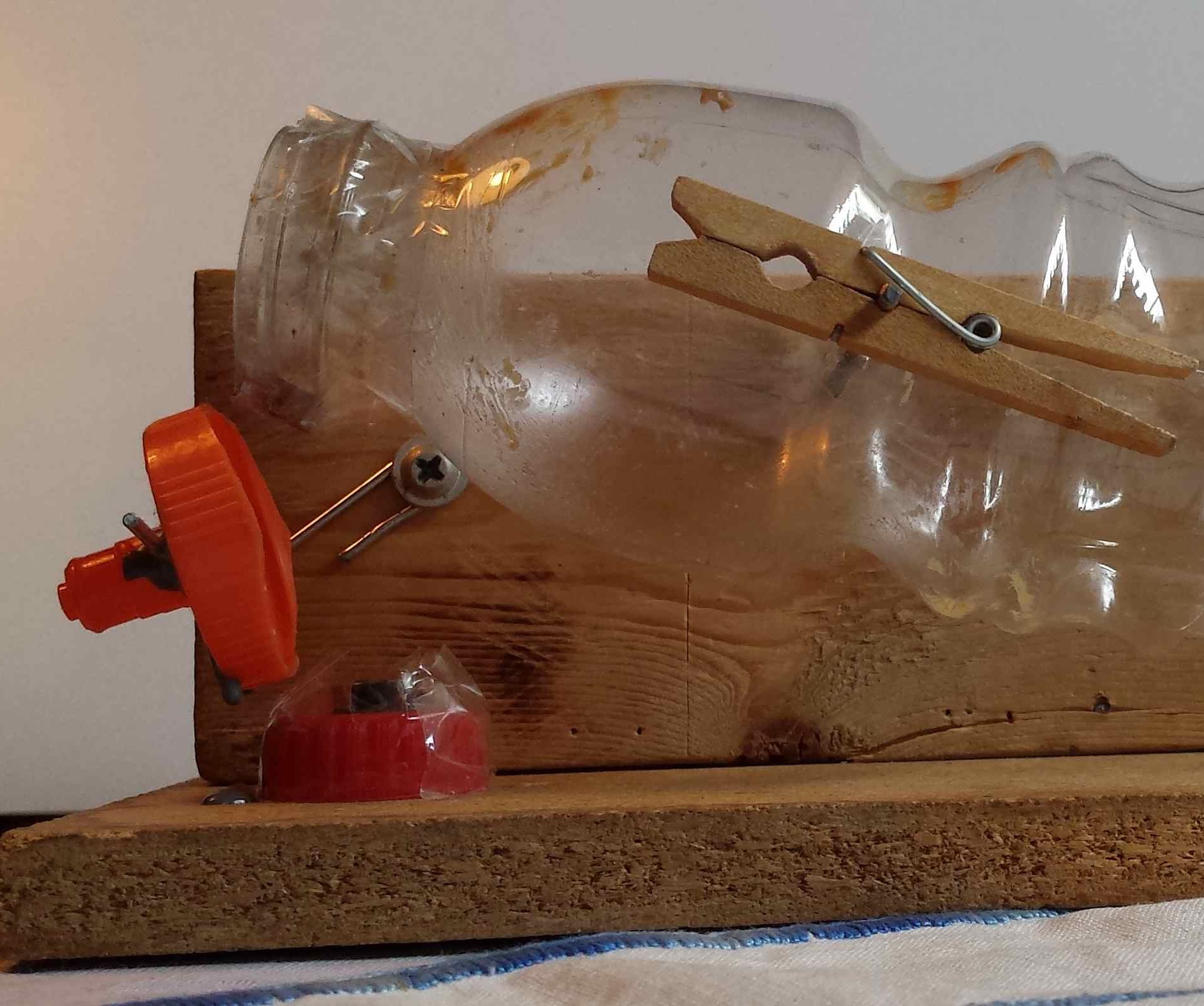 Improved No-Kill Plastic Bottle Mouse Trap