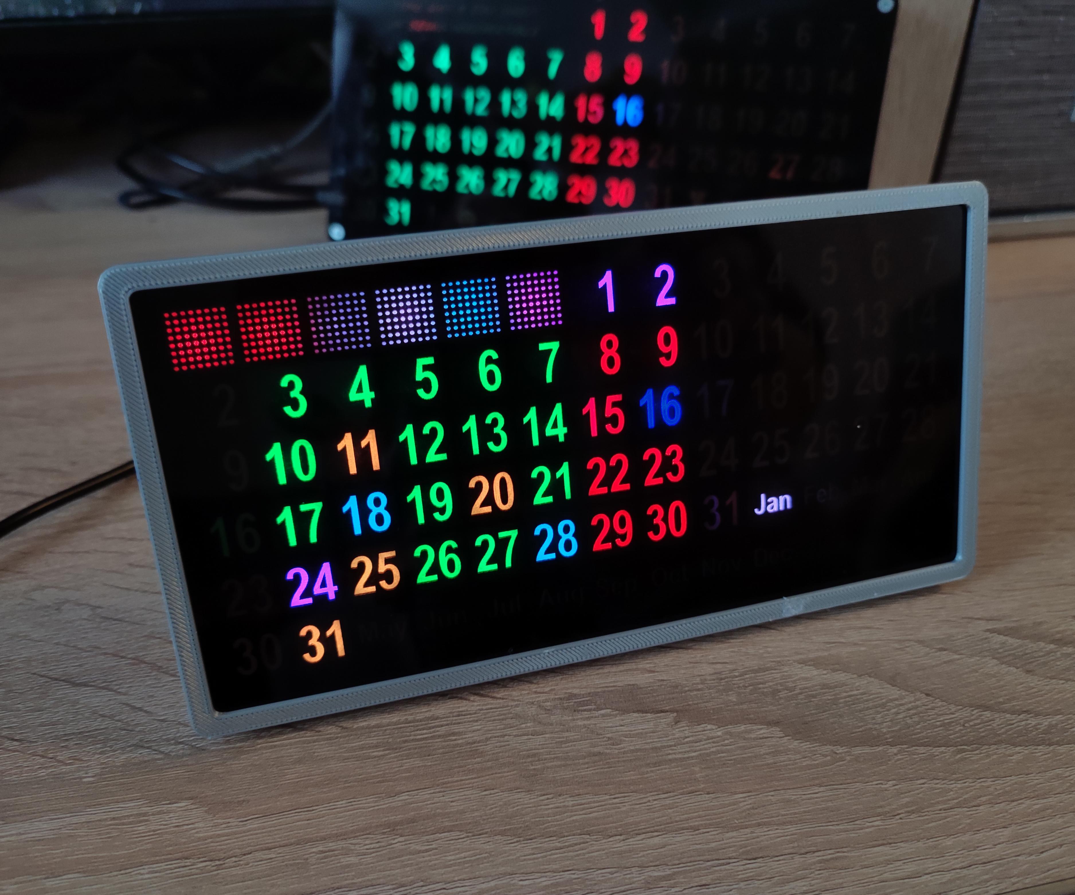 Perpetual Calendar With Google Calendar Connection 