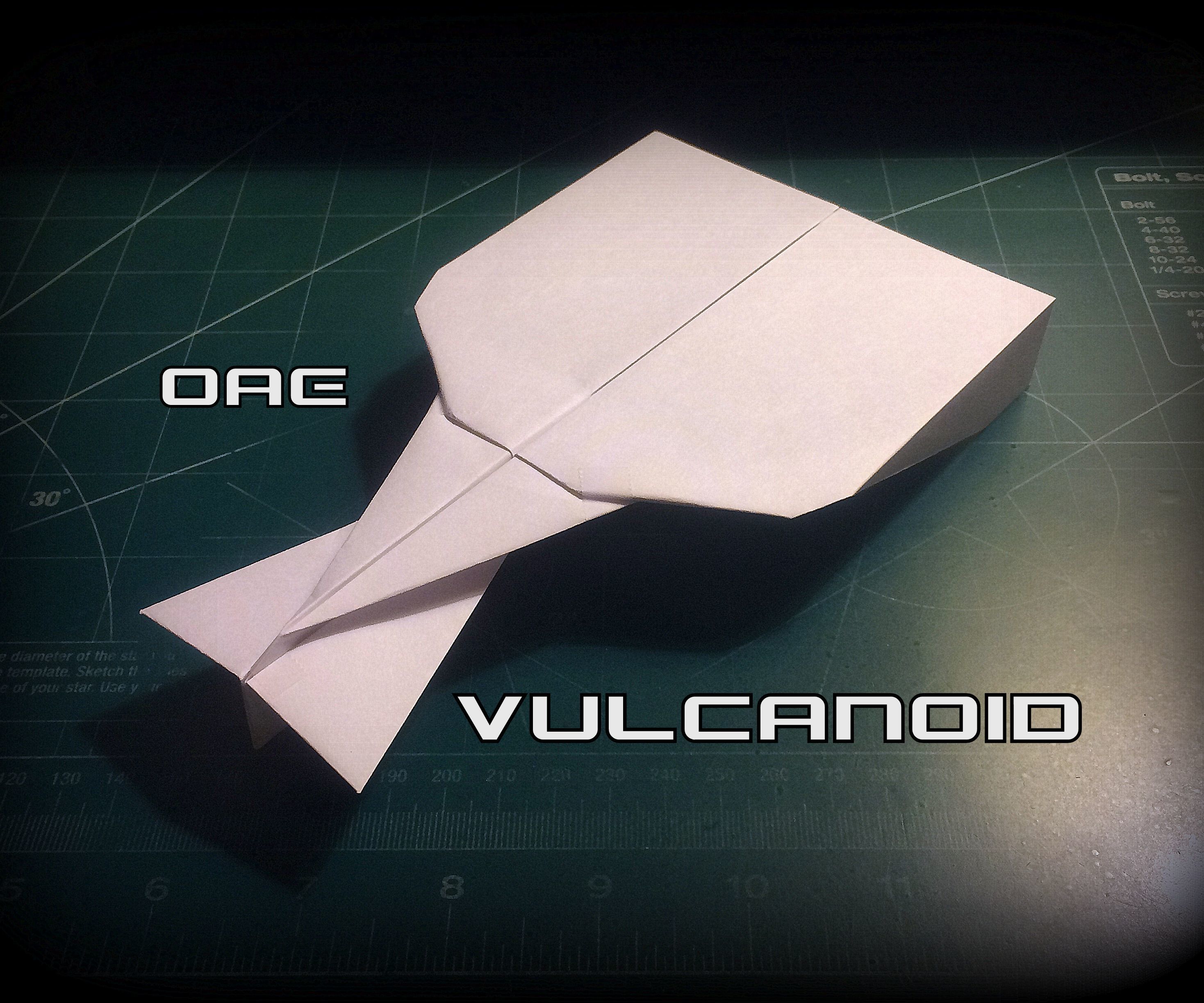 How To Make The Vulcanoid Paper Airplane