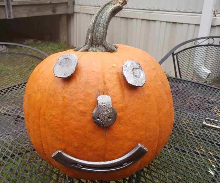 Blacksmithed Pumpkin Face 