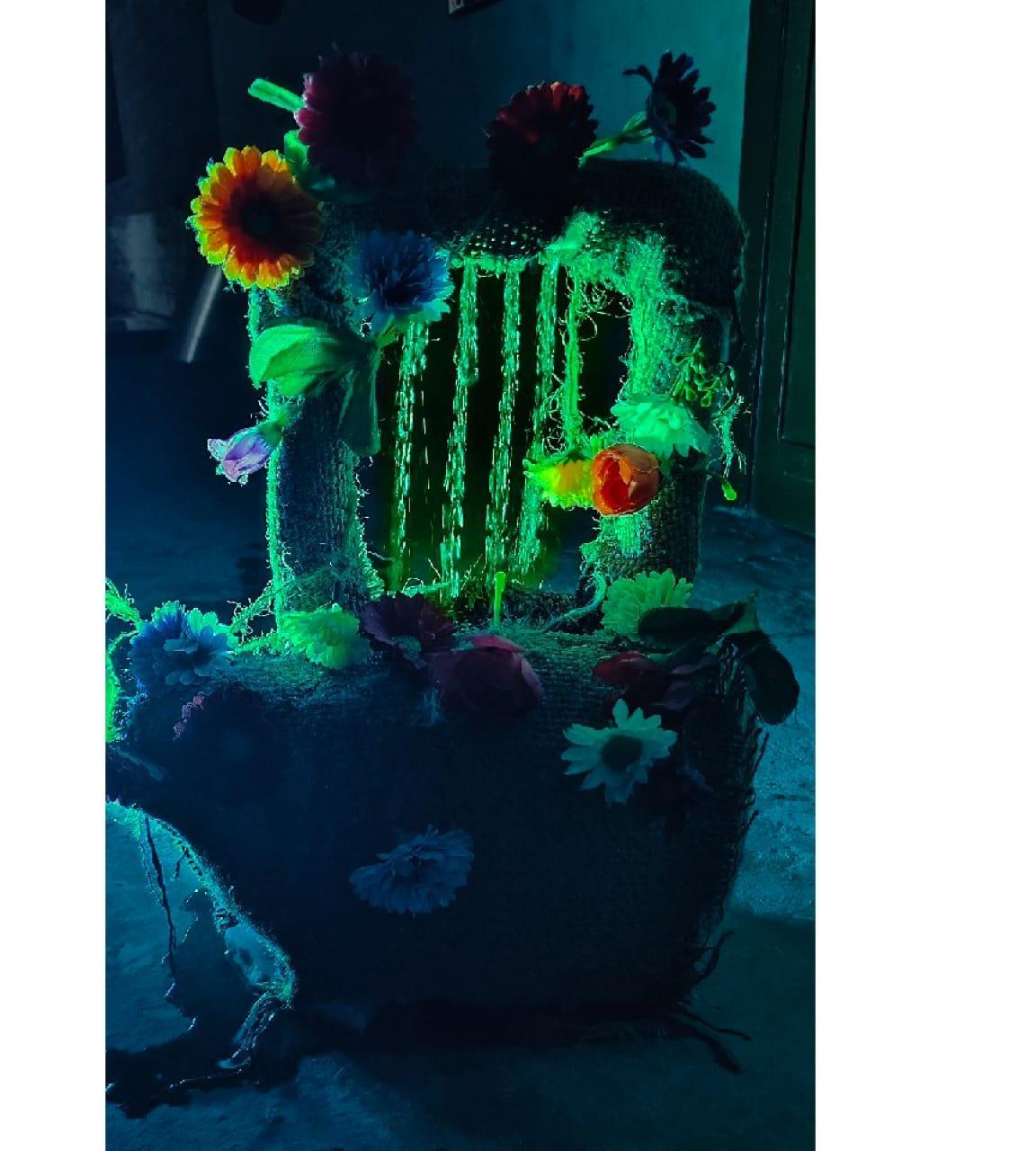 Styrofoam Tabletop Water Fountain