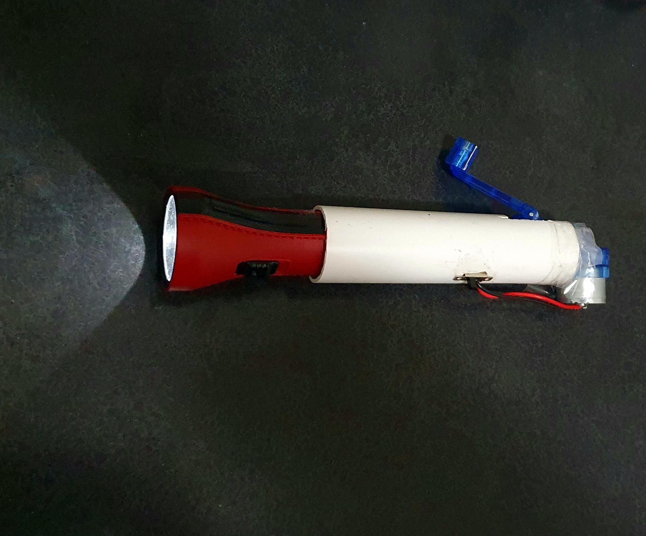 Hand Crank Flashlight