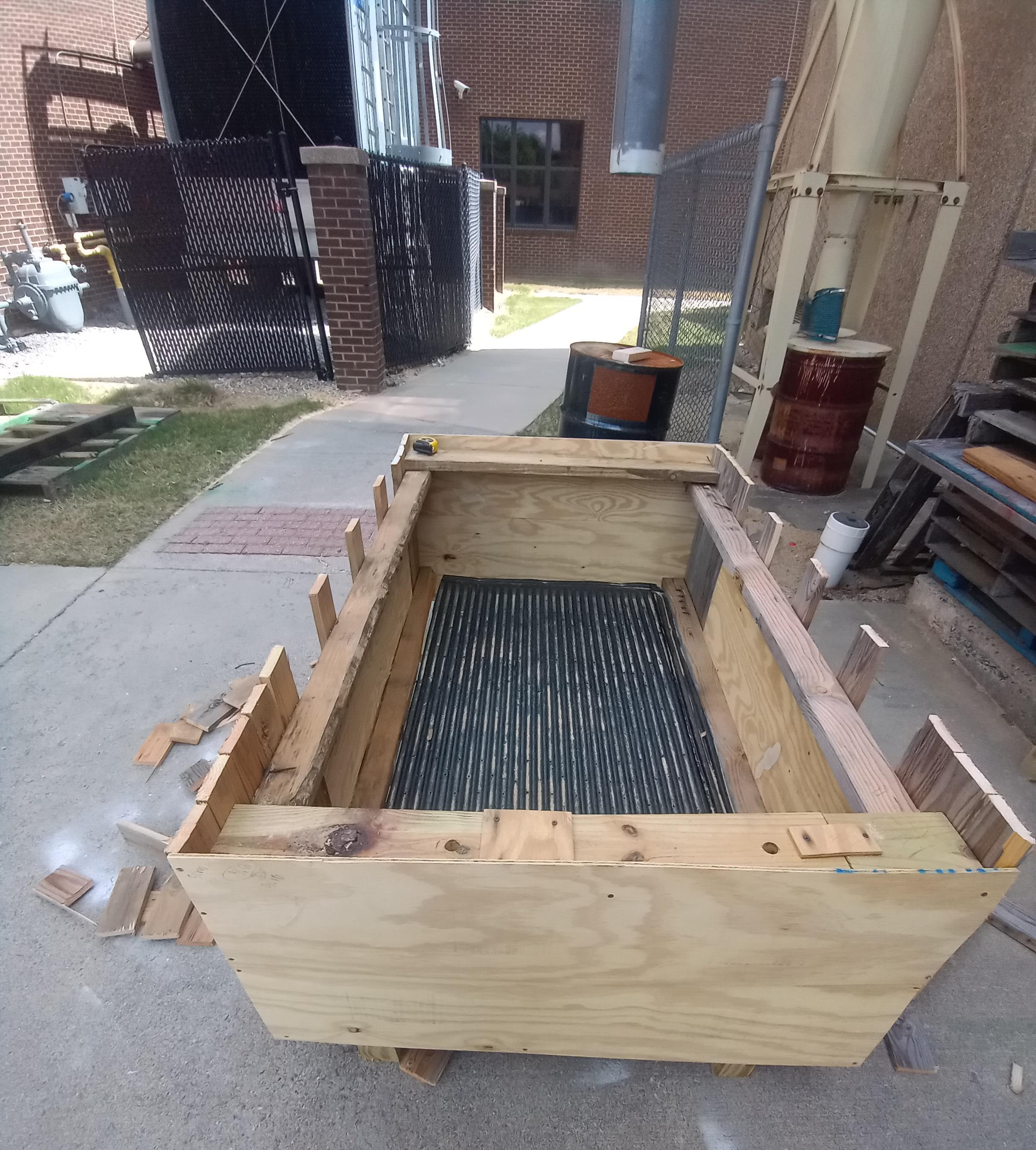 A Planter Bed Made Out of Old Wood