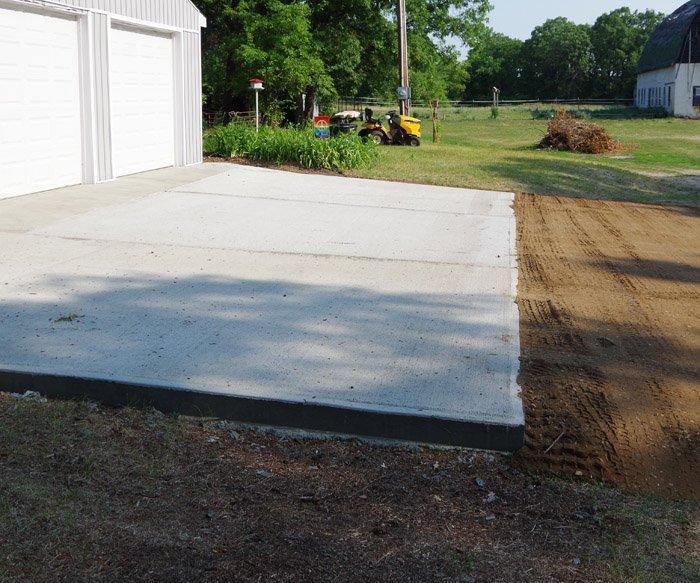 Apron Prep and Pour – Adding a Larger Apron to Our Garage