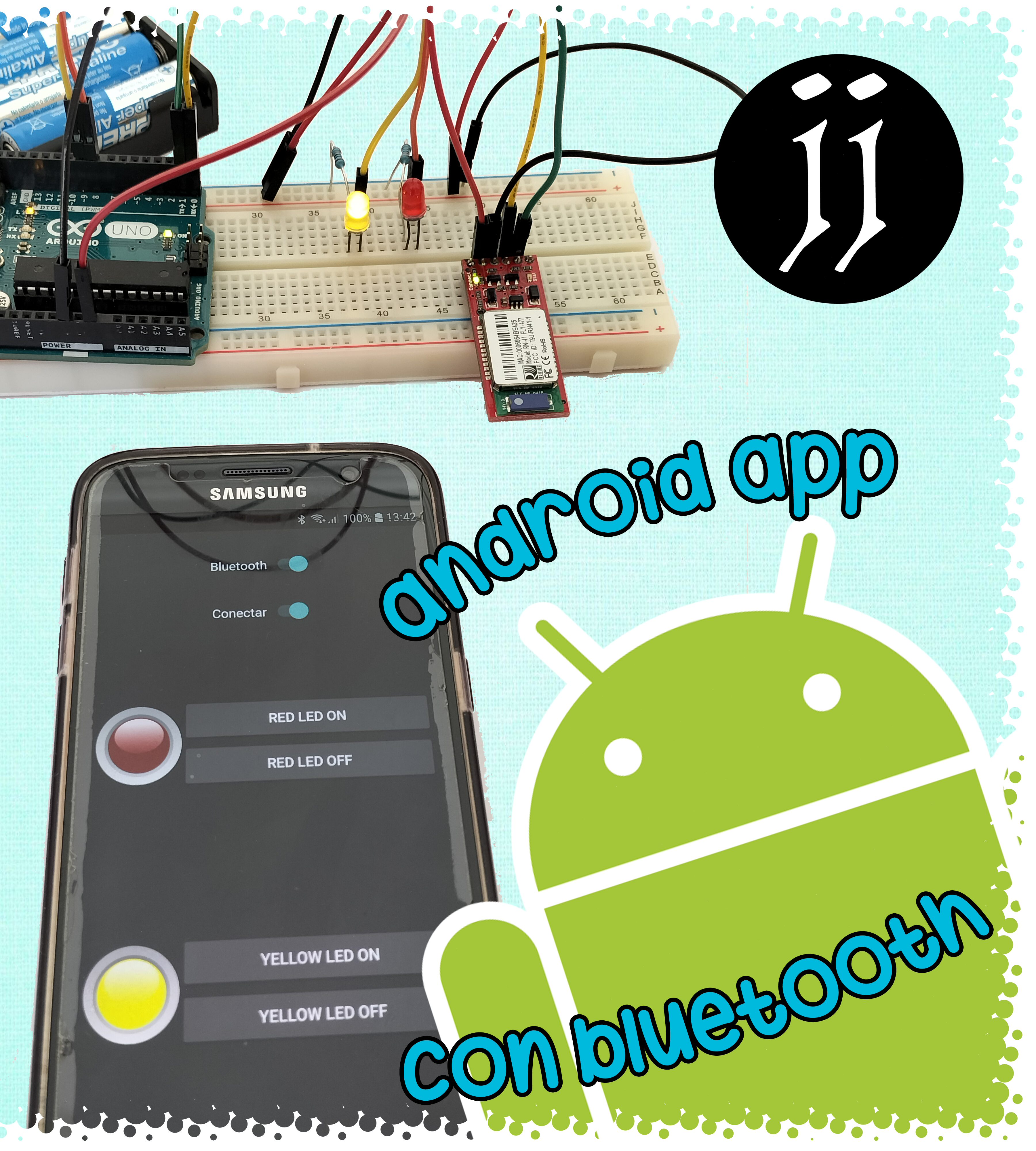Lighting on and Off LEDs With an Android App