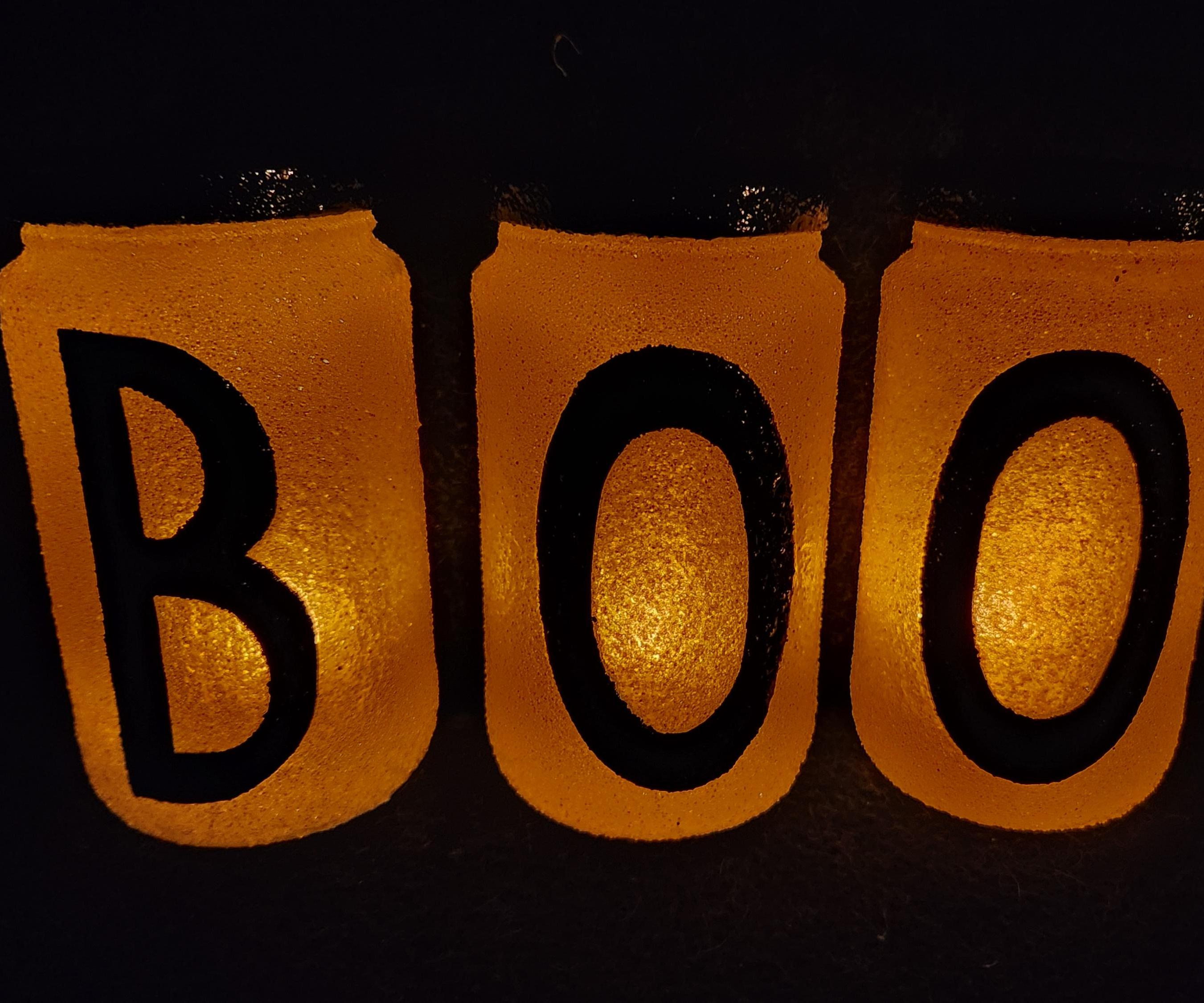 DIY: "BOO" Jars