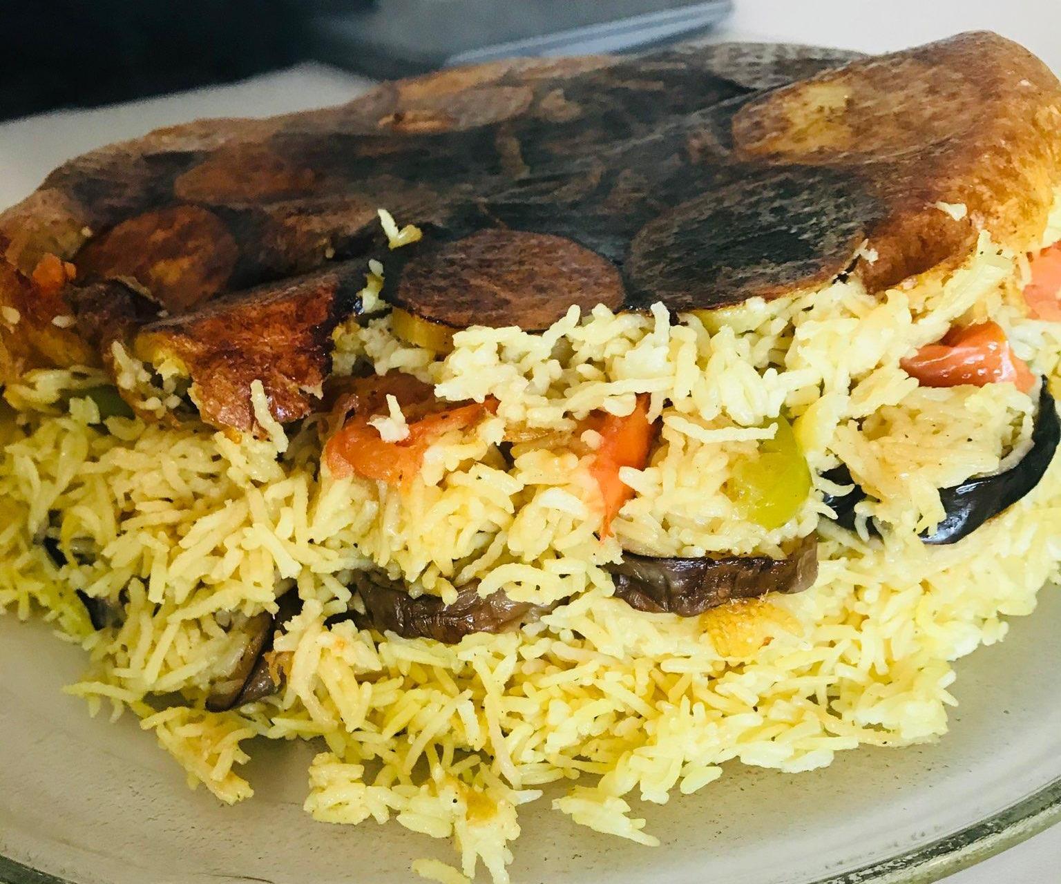 Maqluba-Middle Eastern Dish