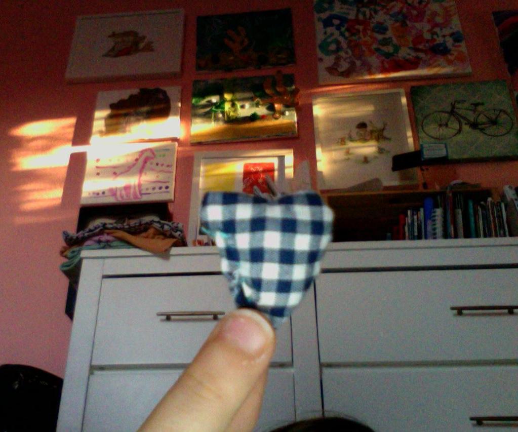 Mini Hand-sewed Heart Pillow